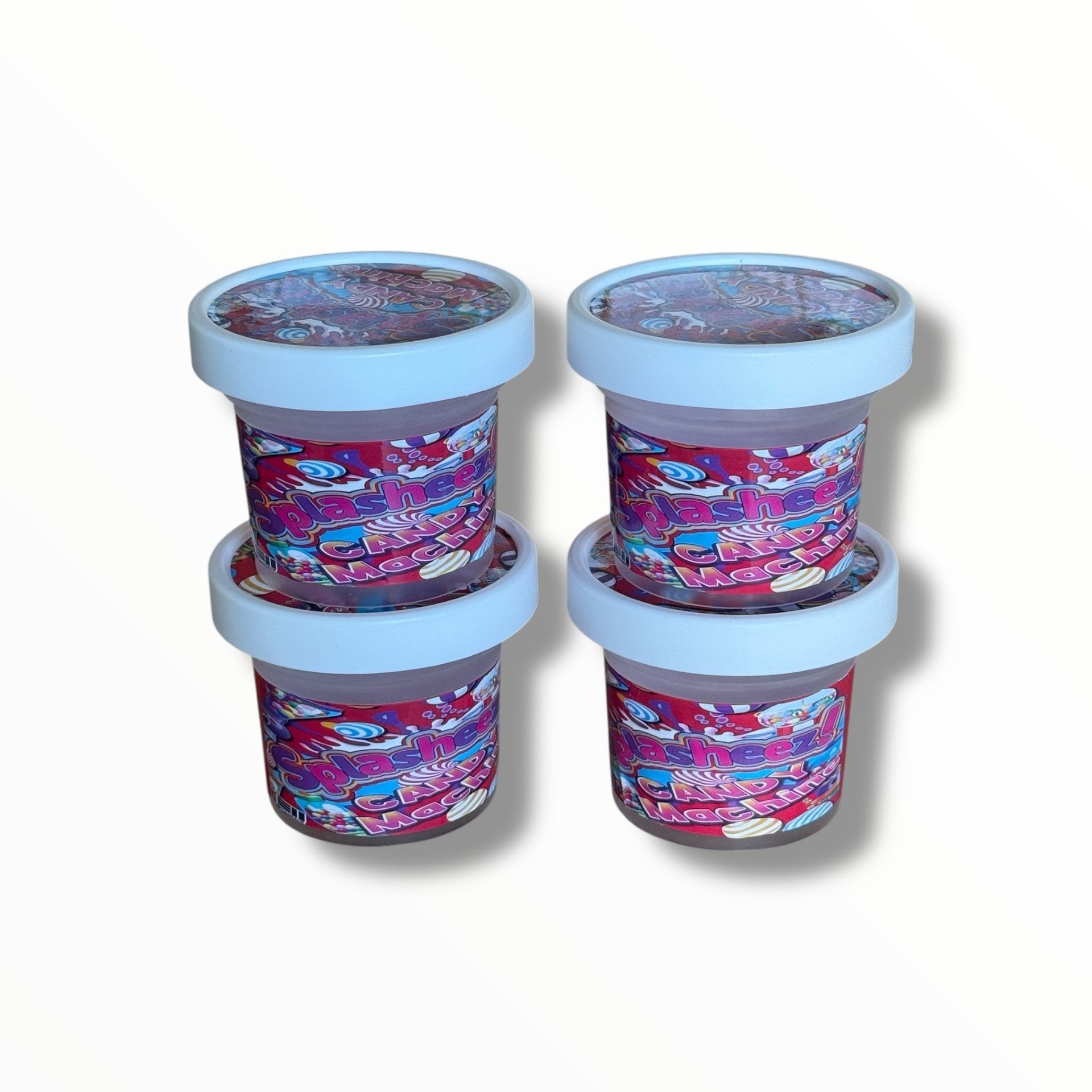 Ice Cream Style 3.5G Plastic Jars with Display Boxes – Packaging Only