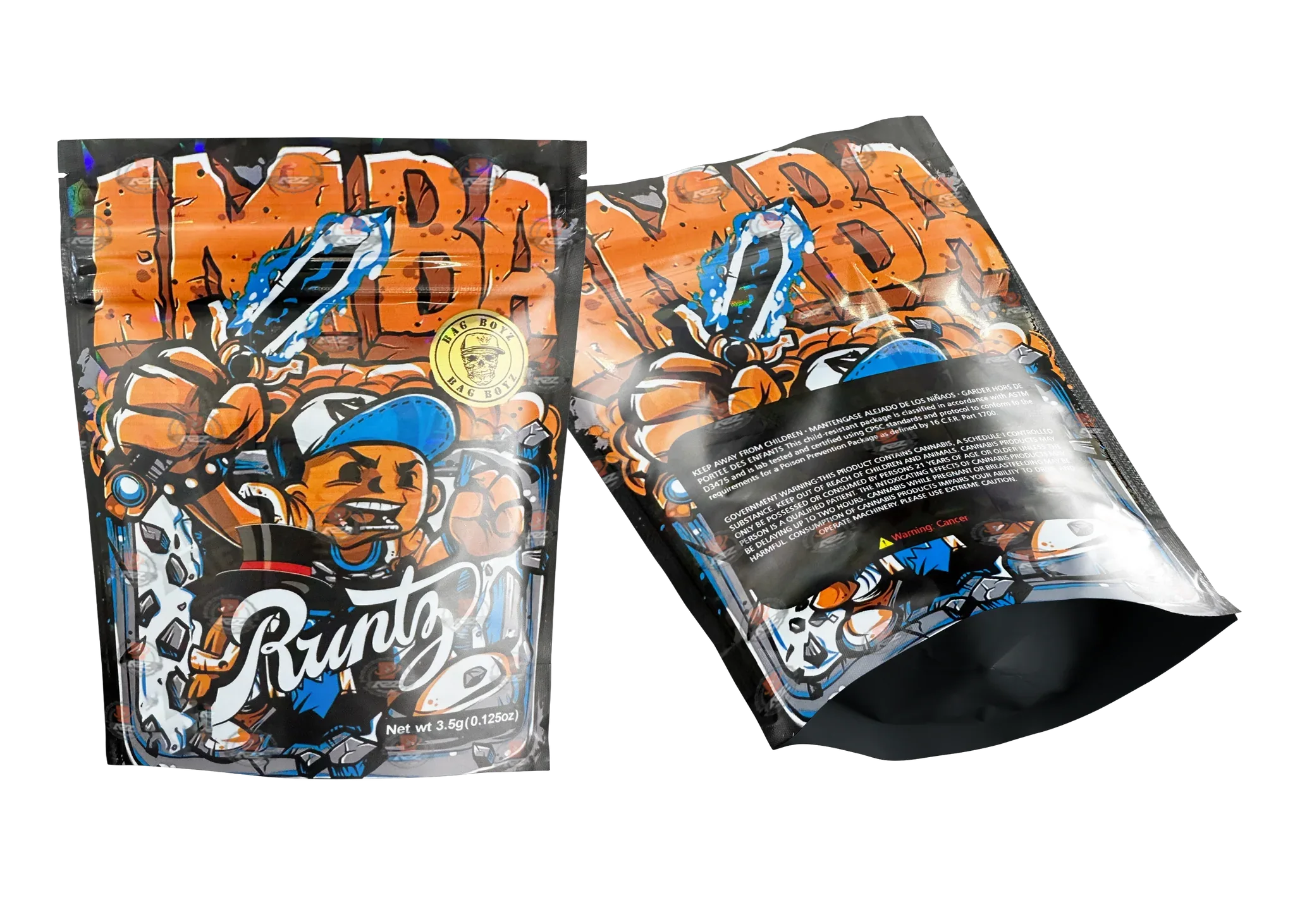 IMBA mylar bags 3.5g - Black Unicorn Hub