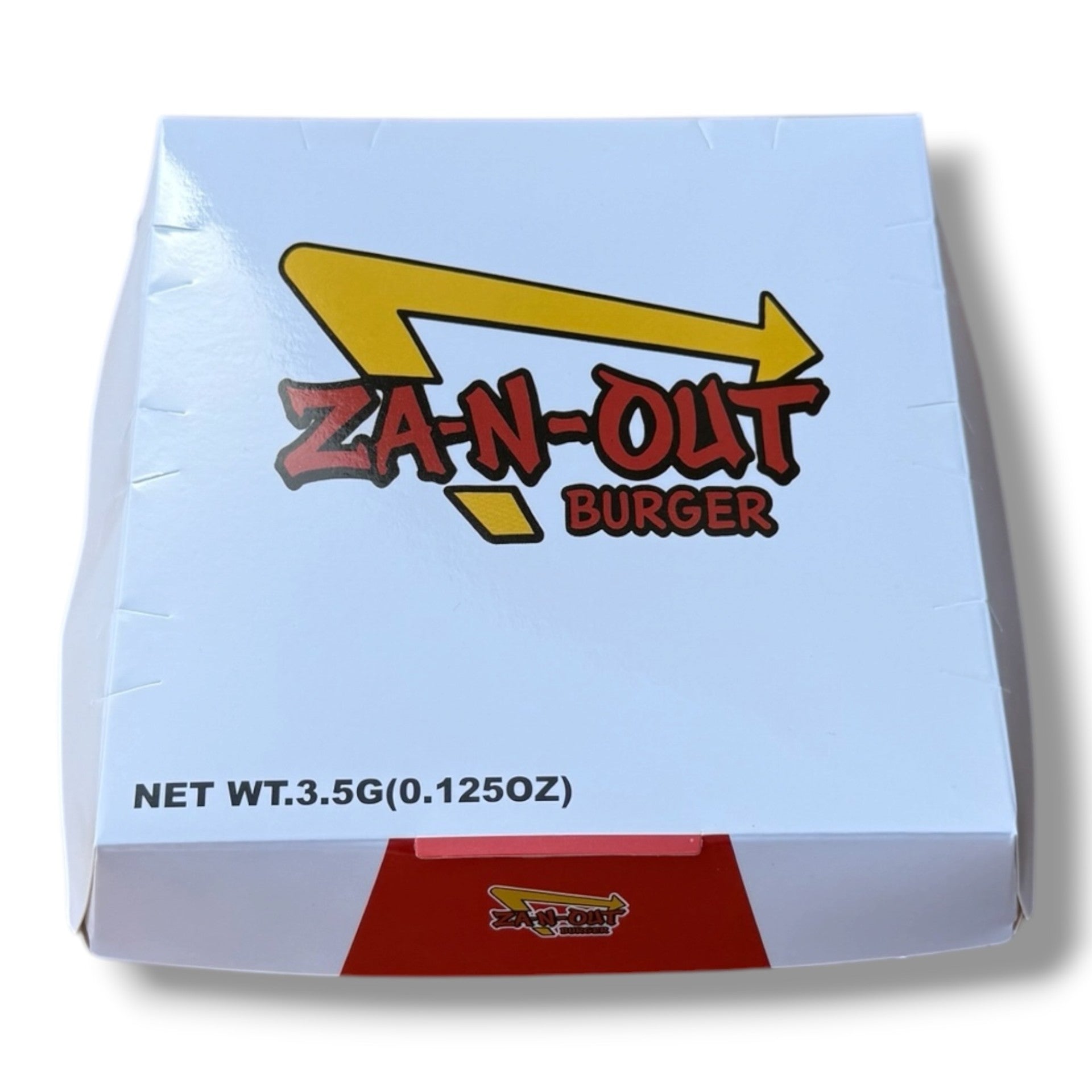 ZA-N-OUT Burger Mylar Bags with Boxes 3.5g Box Packaging