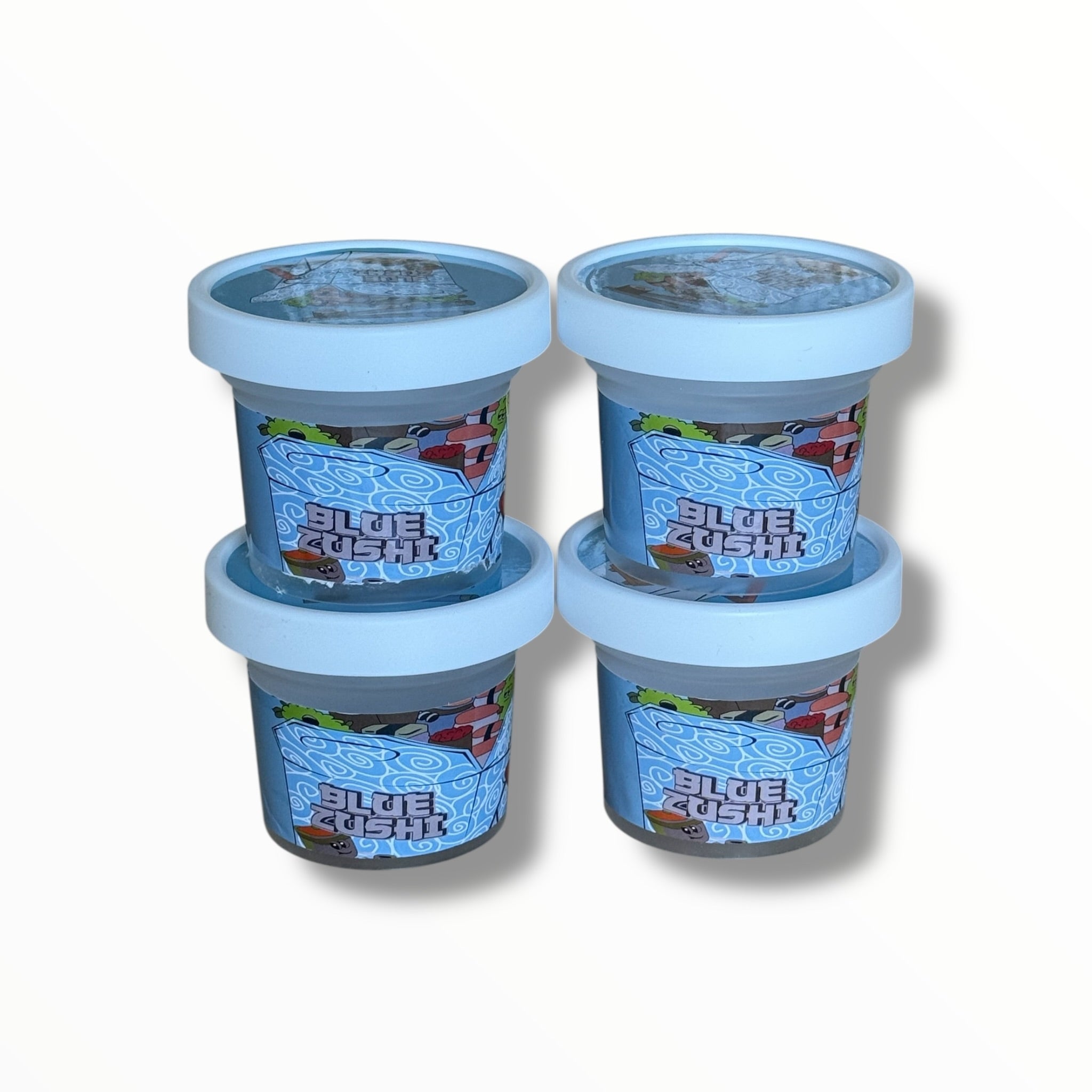 Ice Cream Style 3.5G Plastic Jars with Display Boxes – Packaging Only