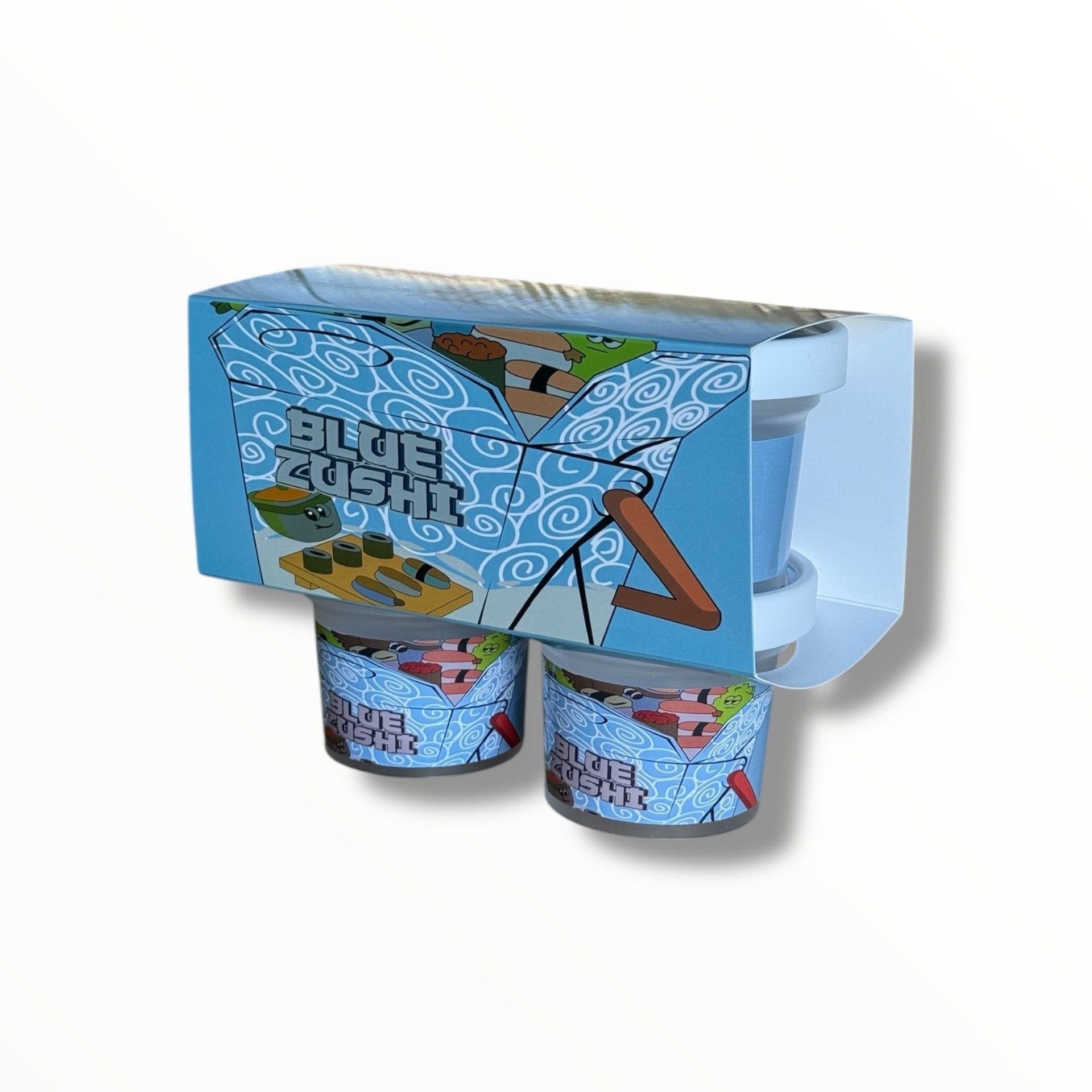 Ice Cream Style 3.5G Plastic Jars with Display Boxes – Packaging Only