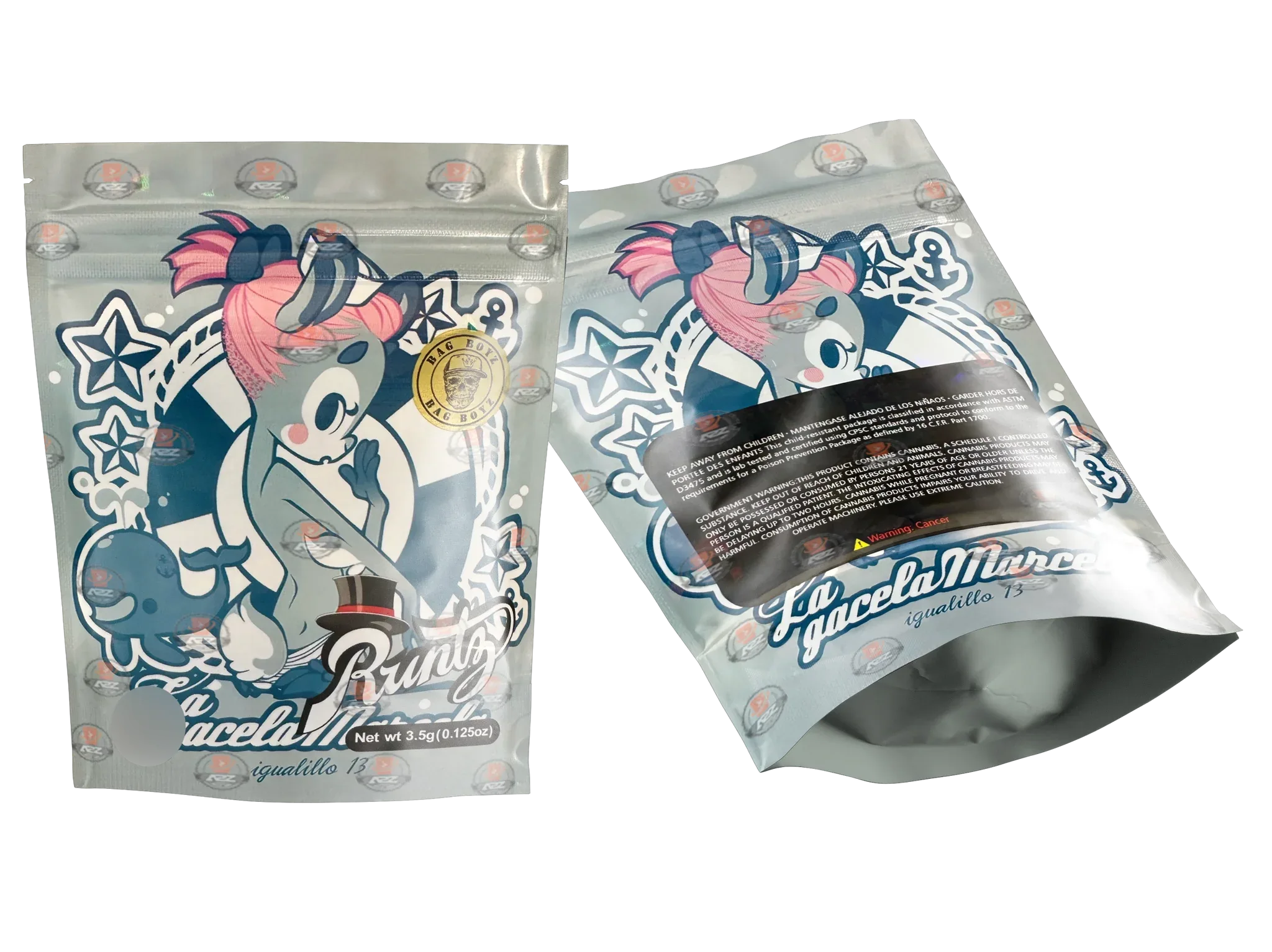 Holographic Mylar Bag 3.5G - Black Unicorn Hub