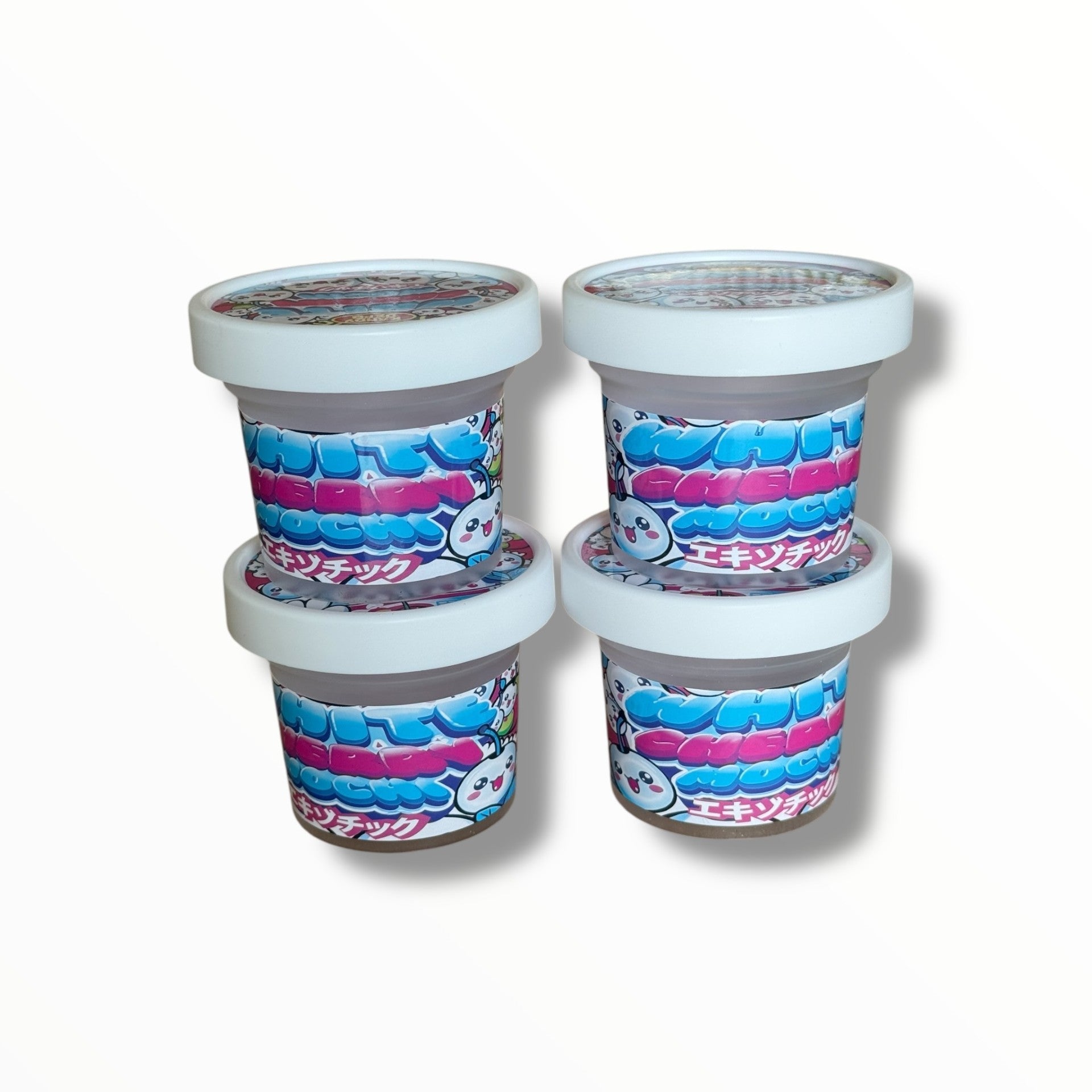 Ice Cream Style 3.5G Plastic Jars with Display Boxes – Packaging Only