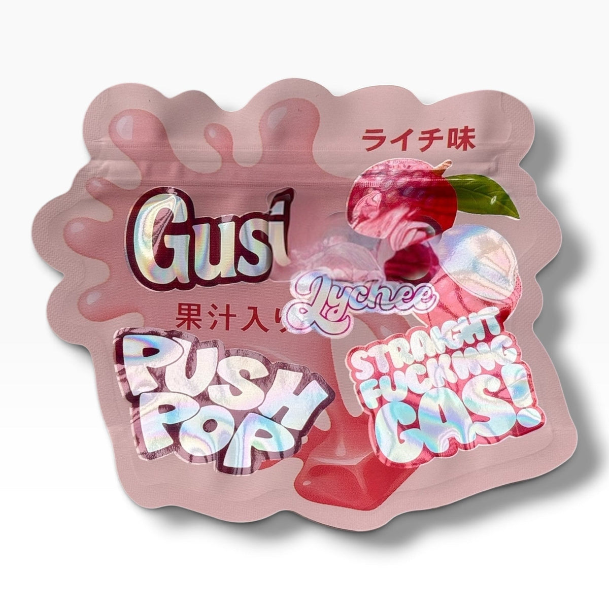 Gush Push Pop Lychee 3.5g shape bags