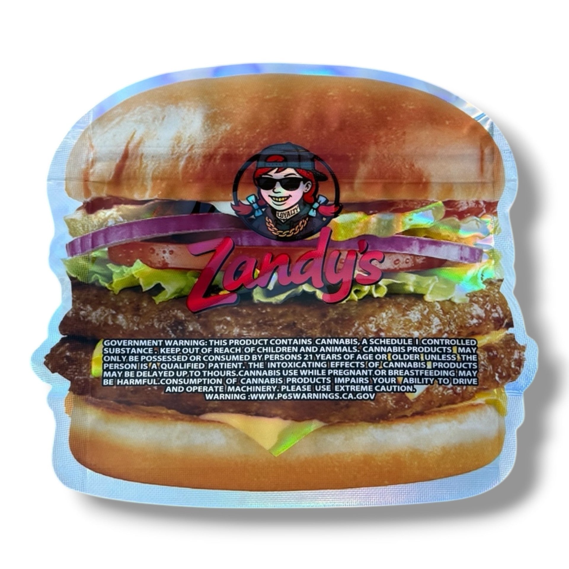 Zandy's Dazed Double Mylar Bags with Boxes 3.5g Box Packaging