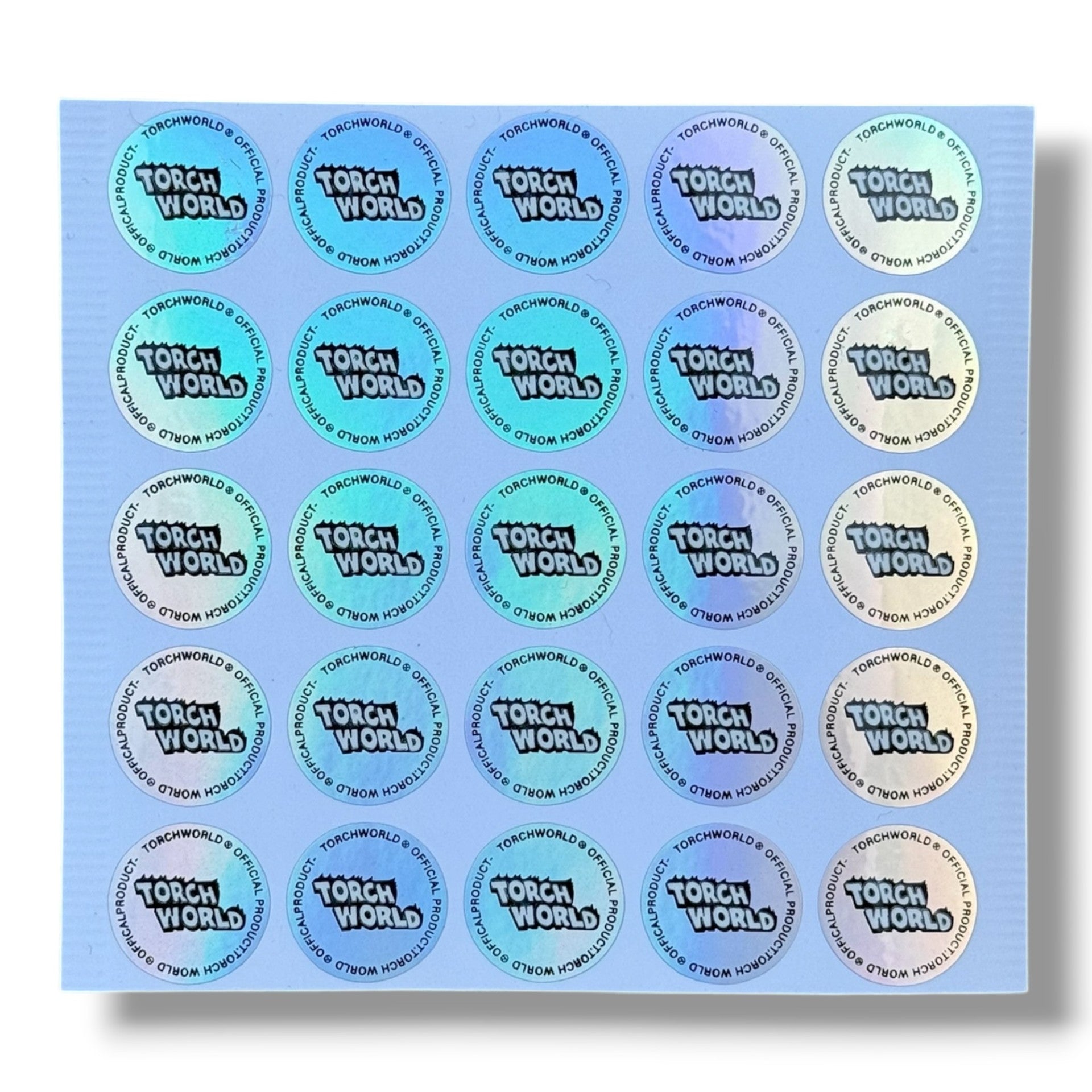 Sprinklez Torch World Rent Due 3.5G Mylar sticker Bags -With stickers and label