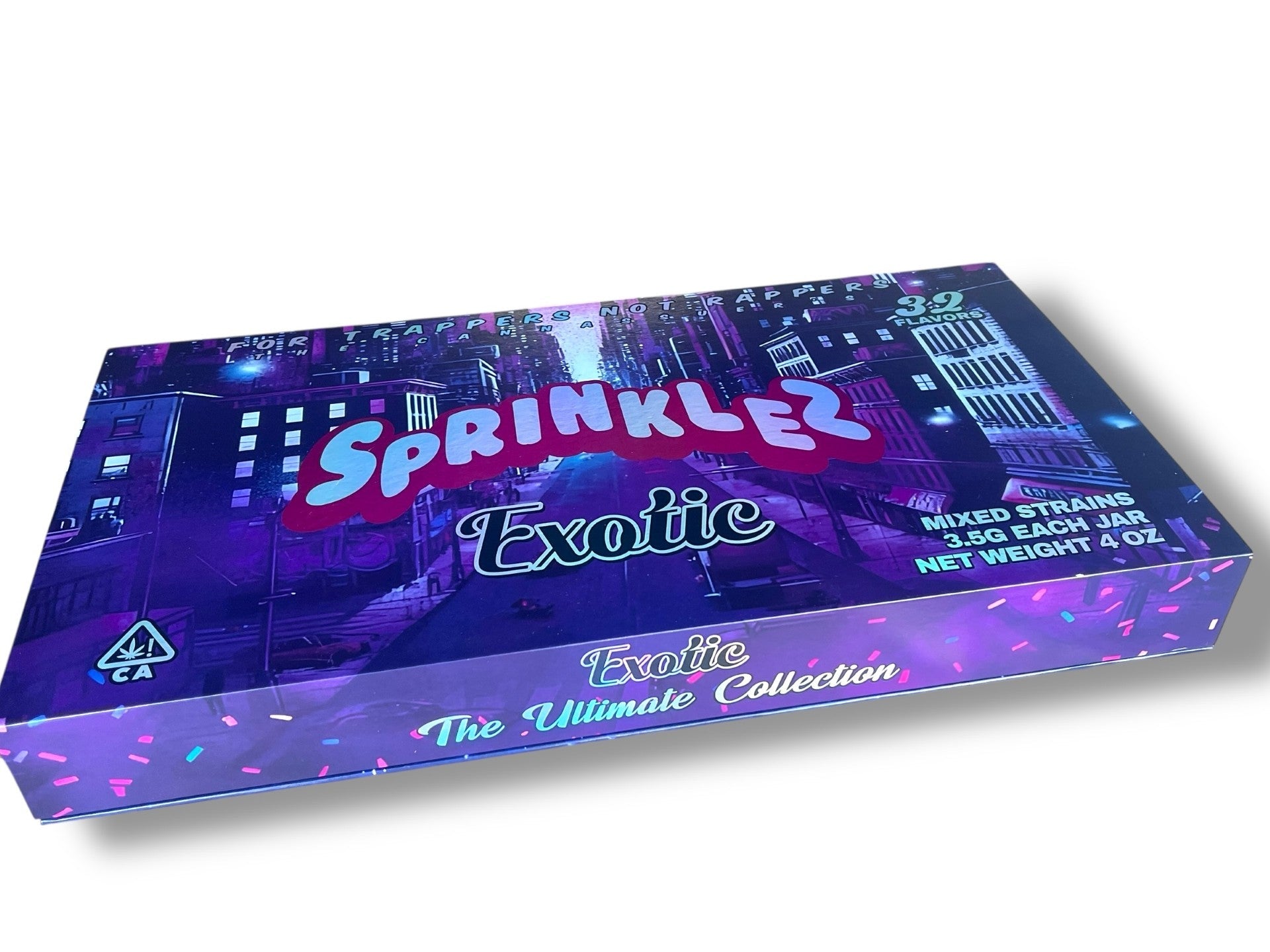 Sprinklez Variety Pack Glass Jars - Varity Pack 32 Flavors in box Empty Jars