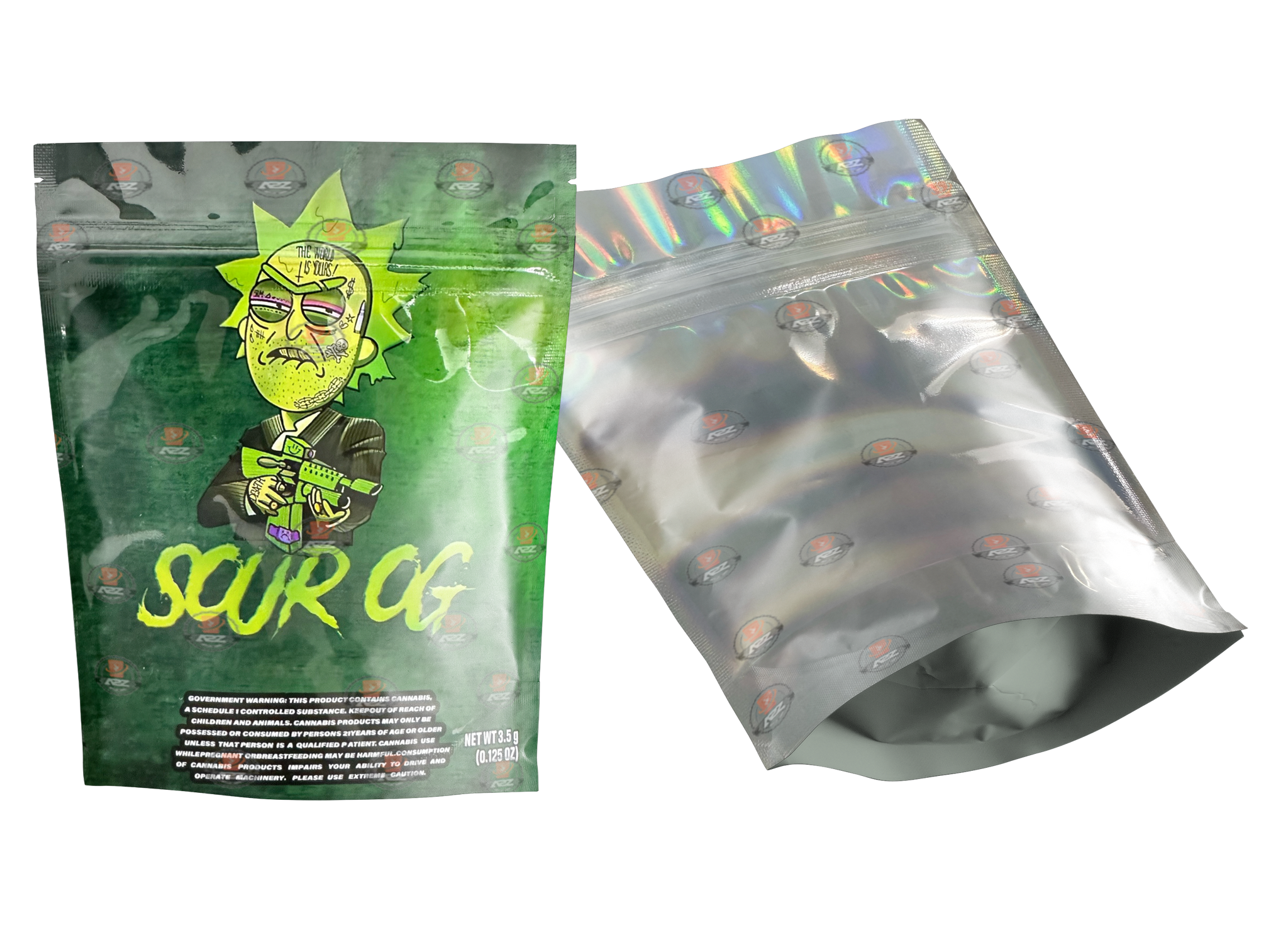 Sour OG Mylar bag 3.5g Packaging Only