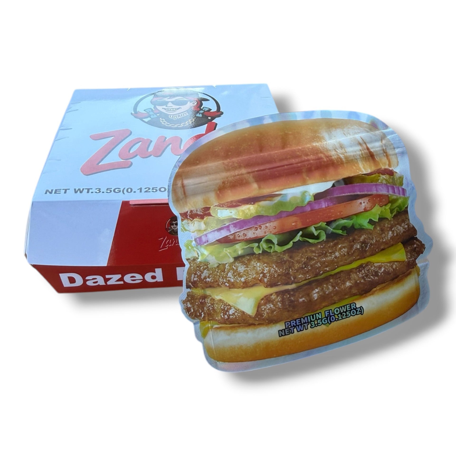 Zandy's Dazed Double Mylar Bags with Boxes 3.5g Box Packaging