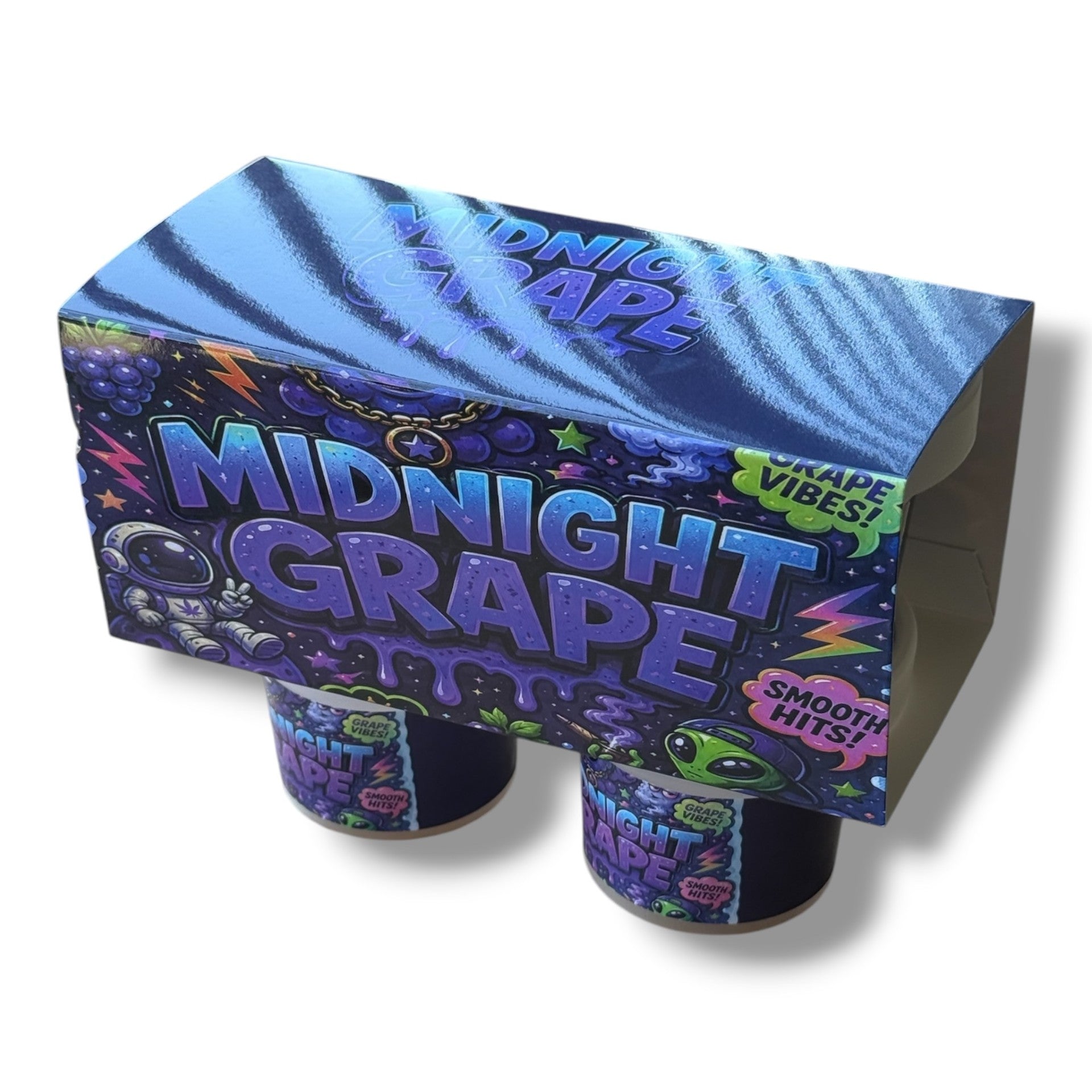 Midnight Grape Ice Cream Style 3.5G Plastic Jars with Display Boxes – Packaging Only