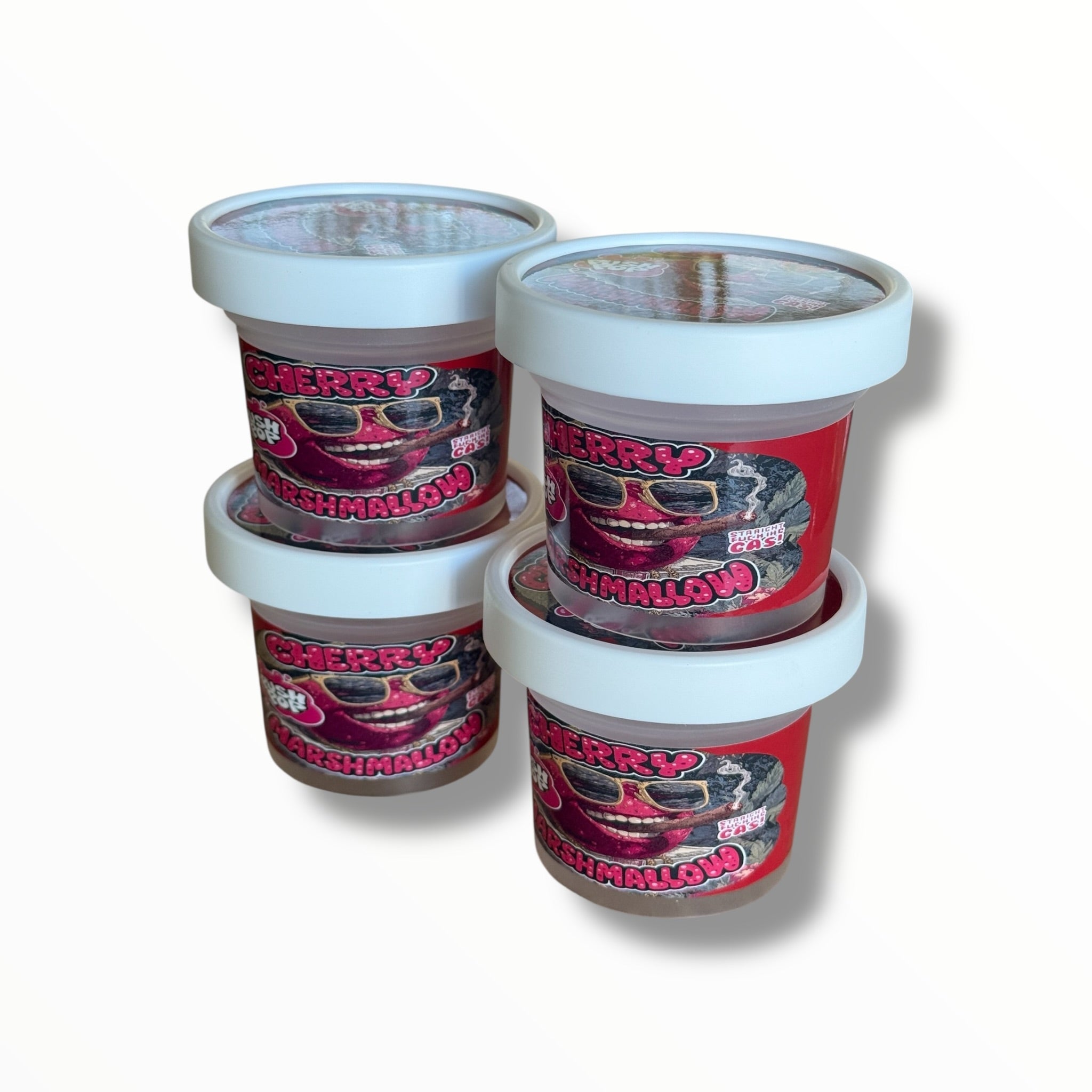 Ice Cream Style 3.5G Plastic Jars with Display Boxes – Packaging Only