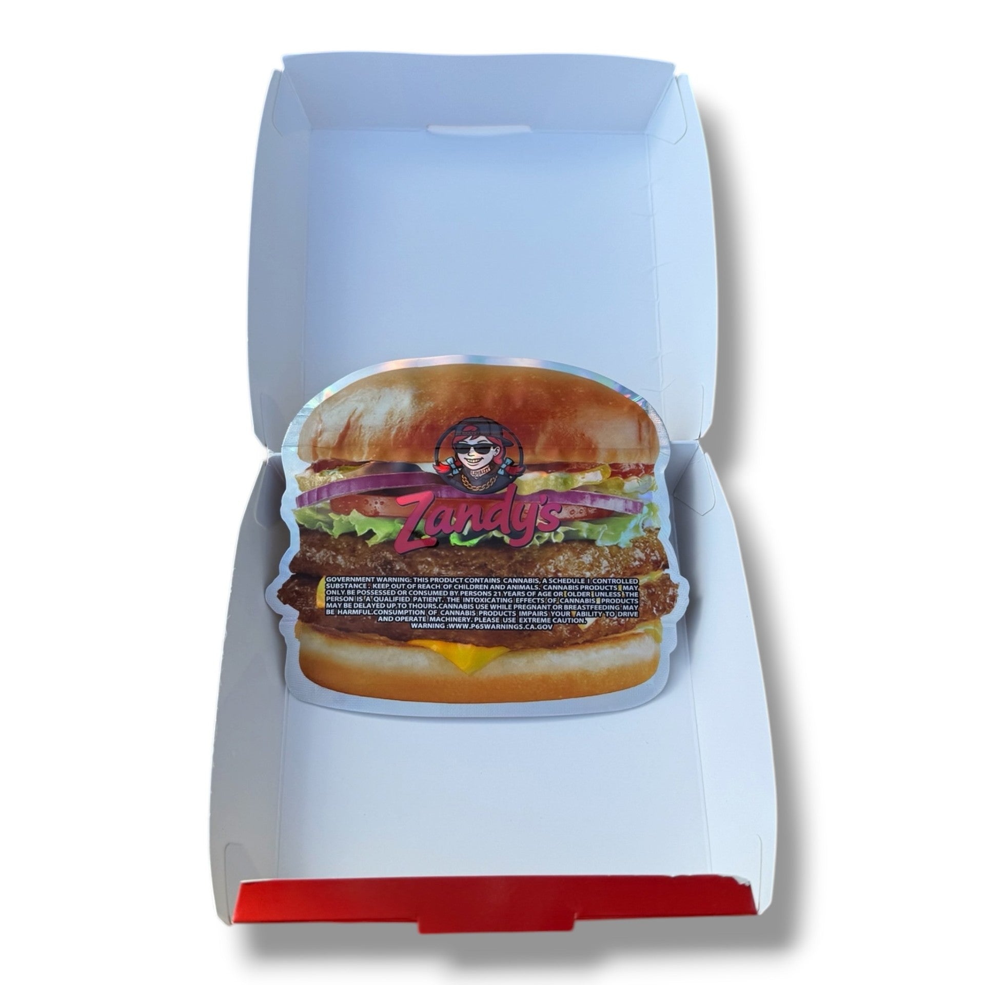 Zandy's Dazed Double Mylar Bags with Boxes 3.5g Box Packaging