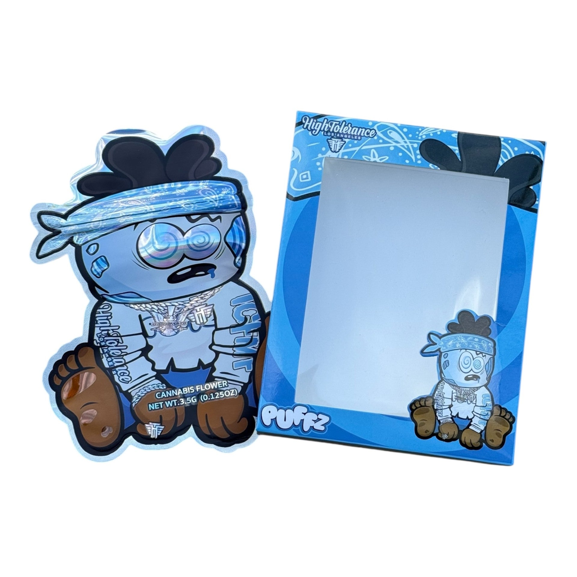Puffz 3.5g Mylar Bags & Boxes with Window High Tolerance Box Packaging