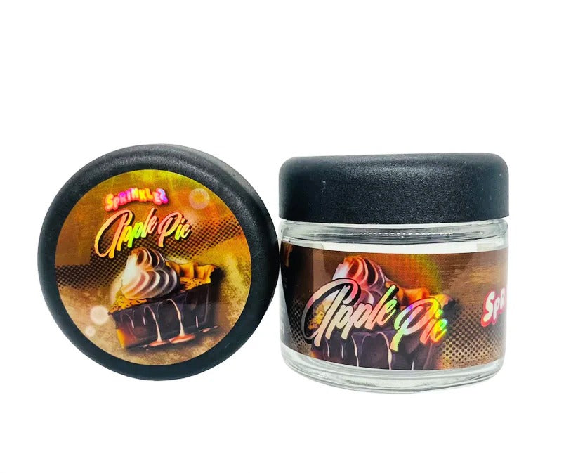 Apple Pie Sprinkelz 3.5g Glass Jars with Holographic Stickers