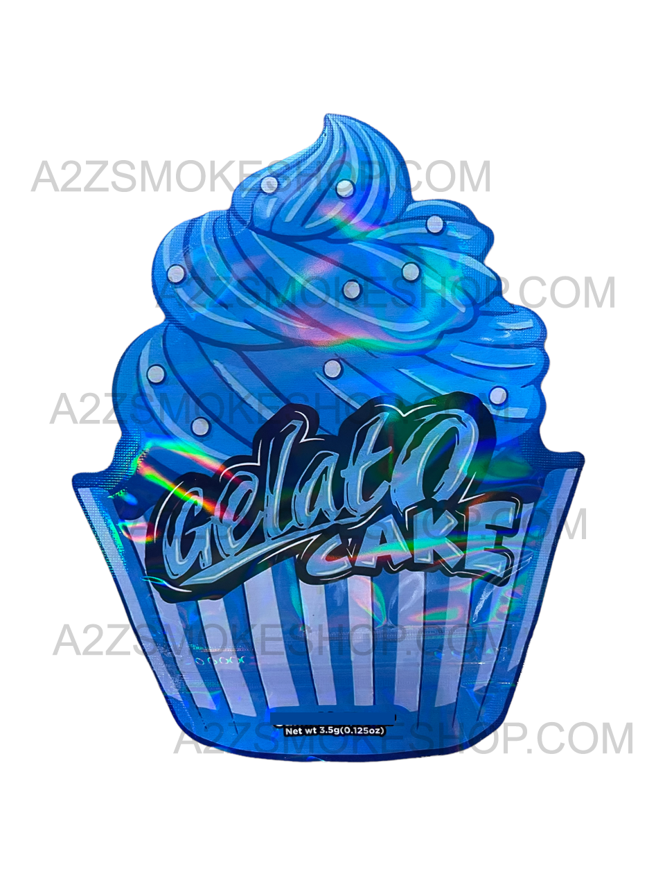 Black Unicorn Gelato Cake cut out Holographic Mylar bag 3.5g