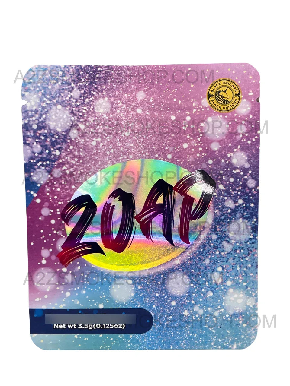 Black Unicorn Zoap Holographic Mylar bag 3.5g For Flower - Black Unicorn Hub