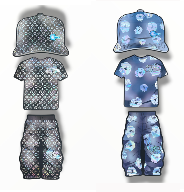Tier 2 Gear Shifters 3.5g Mylar Bag Set – Cap, T-Shirt & Pants