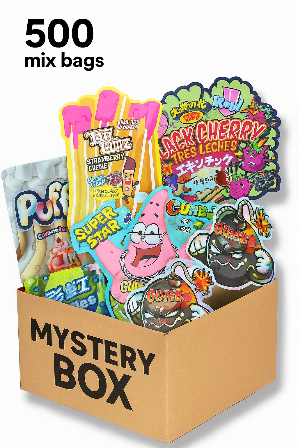 Mystery Box 500-1000 mix 3.5g Mylar bags- Surprise Combo