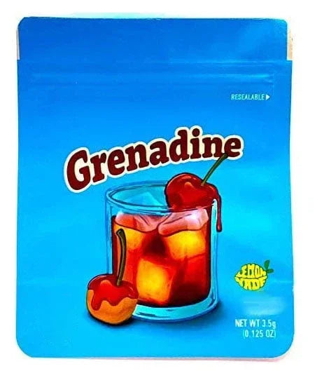 Cookies Grenadine Mylar Bags 3.5 Grams Smell Proof Resealable Bags w/ Holographic Authenticity Stickers and Label - Black Unicorn Hub