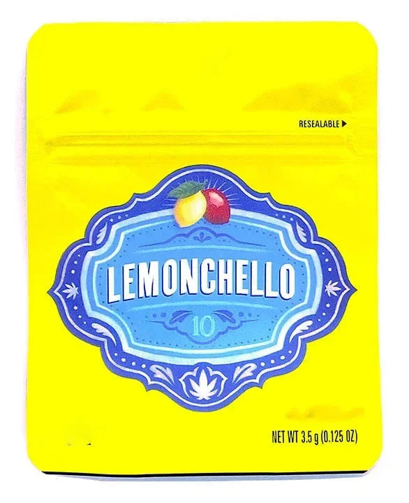 Cookies Lemonchello Mylar Bags 3.5 Grams Smell Proof Resealable Bags w/ Holographic Authenticity Stickers ) - Black Unicorn Hub