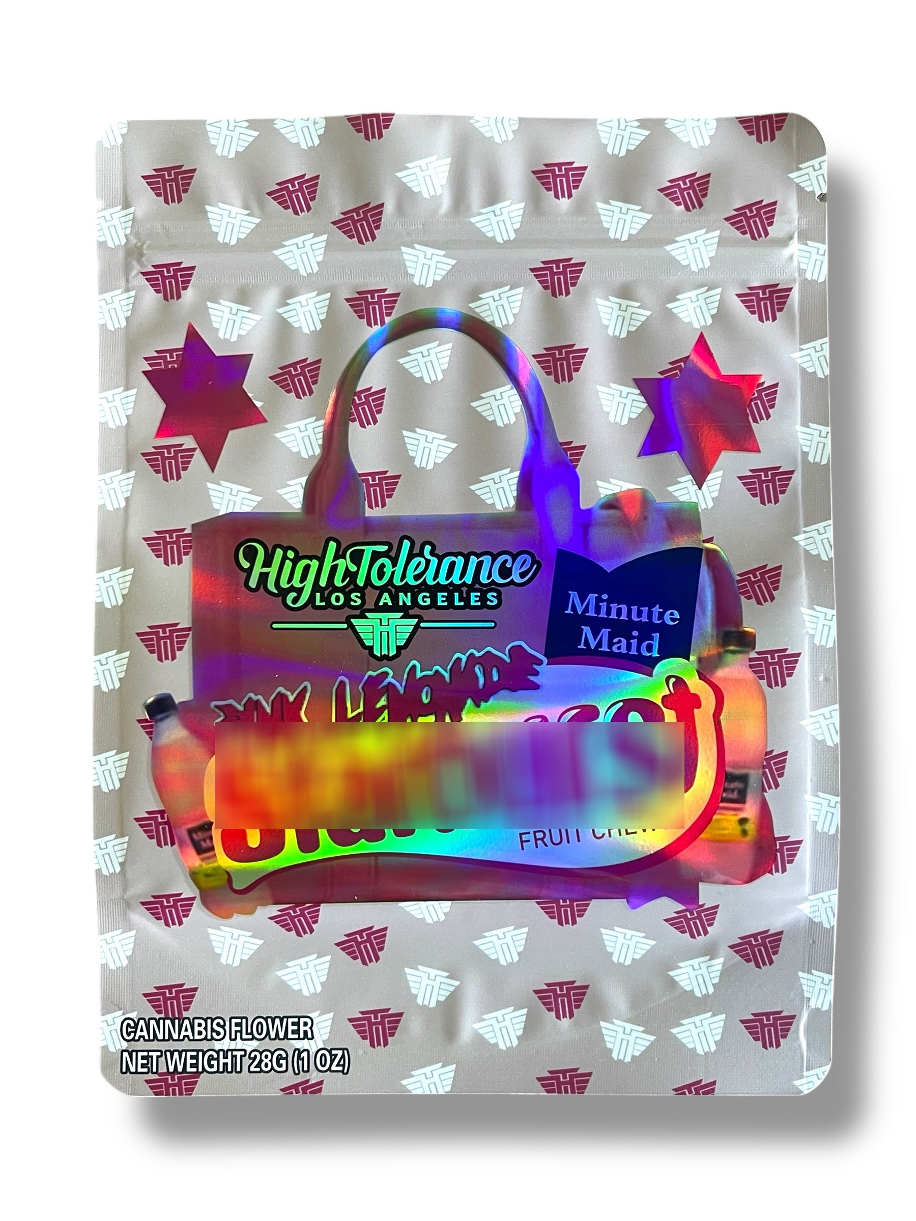 High Tolerance Minute Maid 1 OZ 28G empty Mylar bag 1 ounce (50 Count)