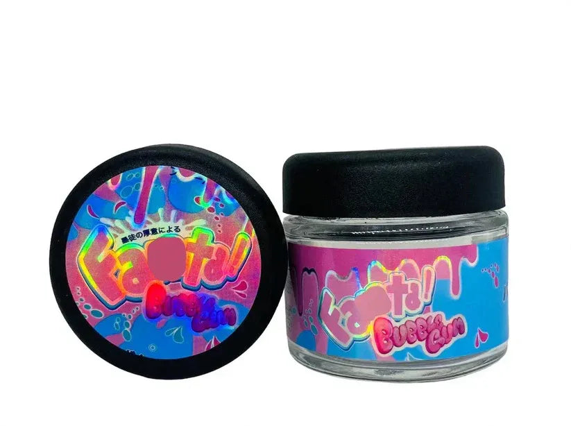 Fanta Bubblegum 3.5g Glass Jars with Holographic Stickers - Black Unicorn Hub