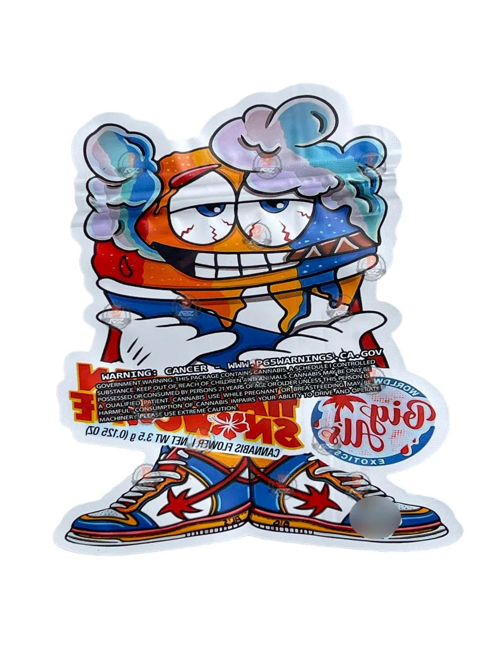 Hawaiian Snow cone Mylar bag 3.5g cut out Big Als Packaging Only - Black Unicorn Hub