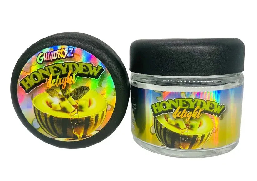 Honeydew Delight Sprinkelz 3.5g Glass Jars with Holographic Stickers - Black Unicorn Hub