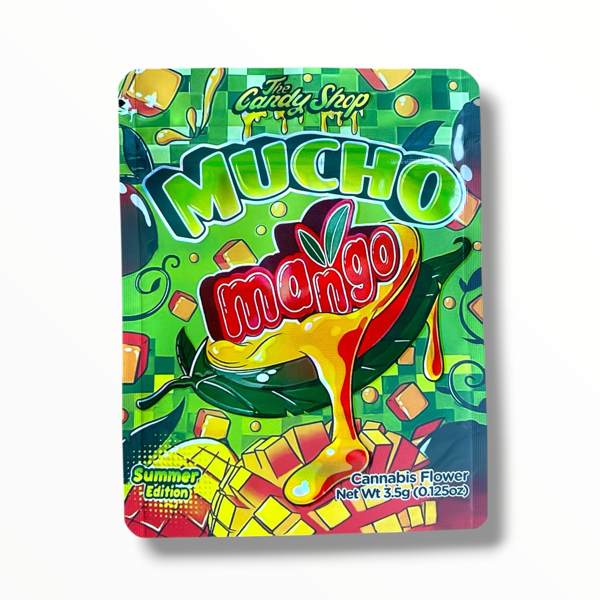 Mucho Mango 3.5g Mylar Bag- Packaging -The Candy Shop