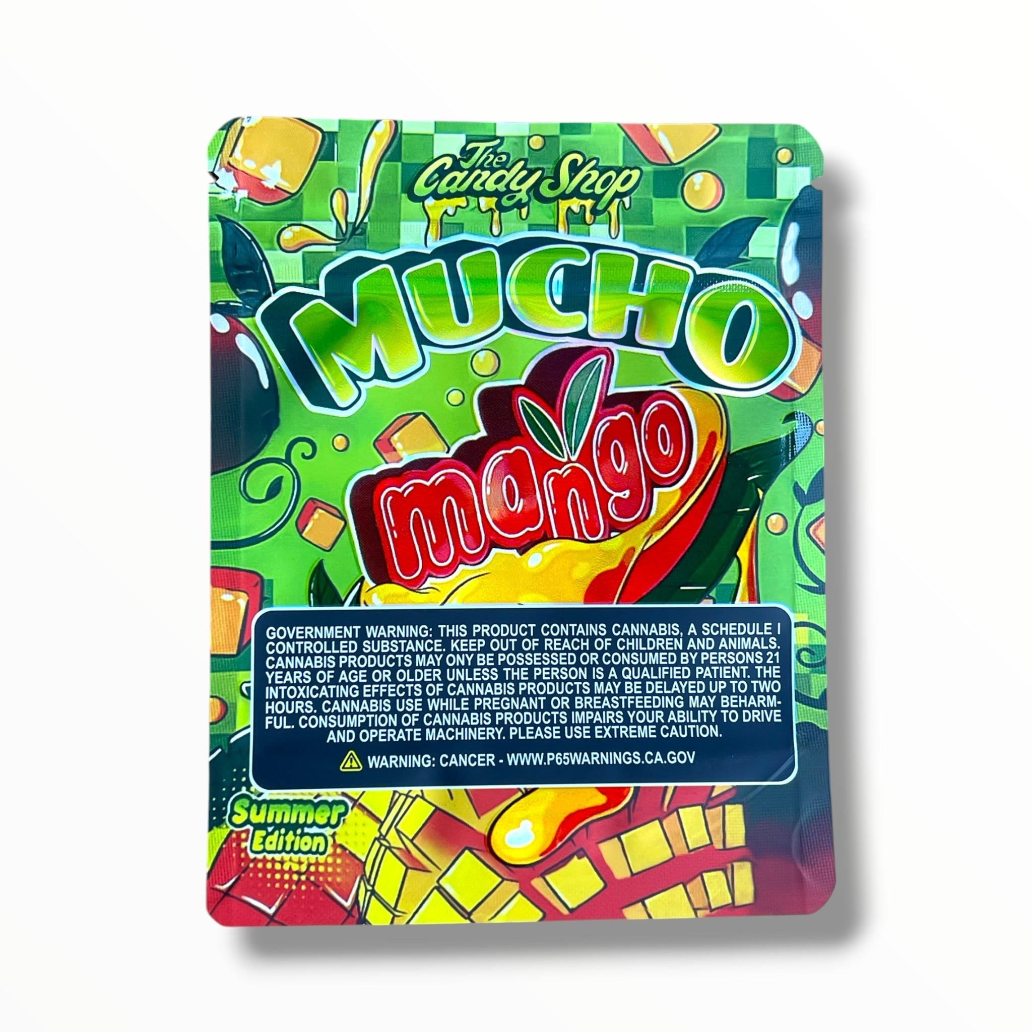 Mucho Mango 3.5g Mylar Bag- Packaging -The Candy Shop