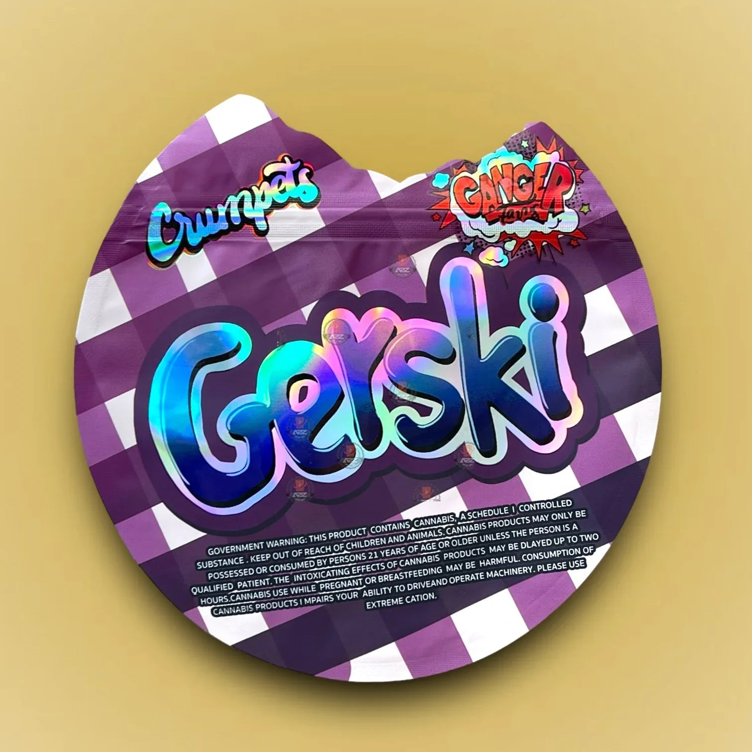 Gerski Crumpets 3.5G Mylar Bag Holographic- Packaging Only - Black Unicorn Hub