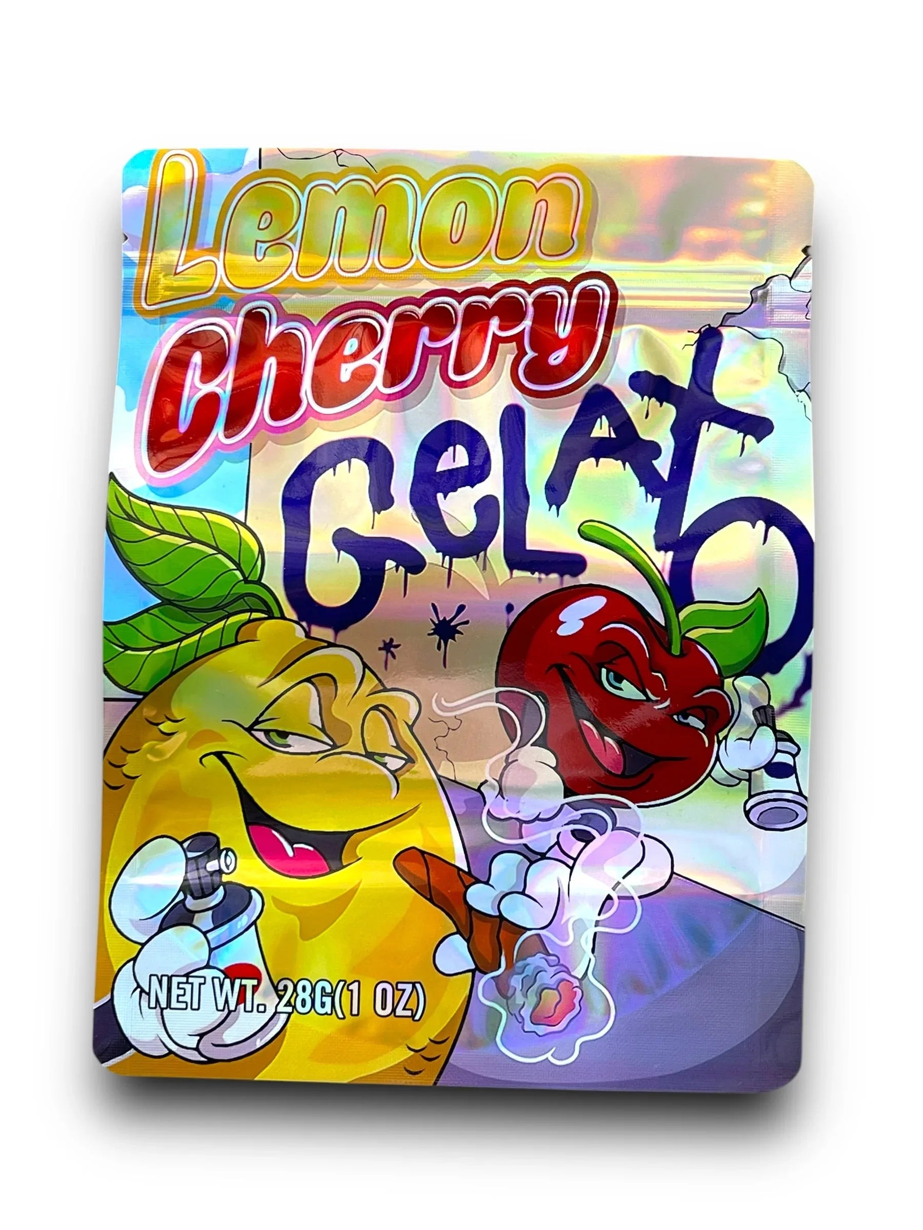 Lemon Cherry Gelato 1OZ 28G Mylar Bag (50 Count) - Black Unicorn Hub