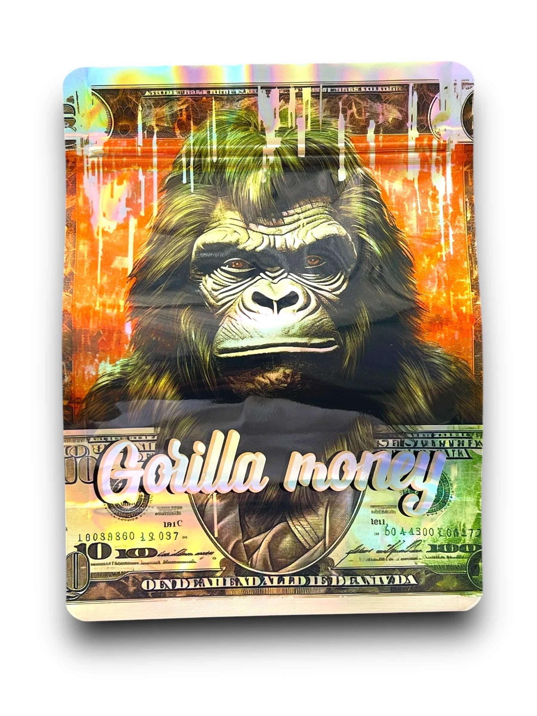 Gorilla Money 1OZ 28G Mylar Bag (50 Count) - Black Unicorn Hub