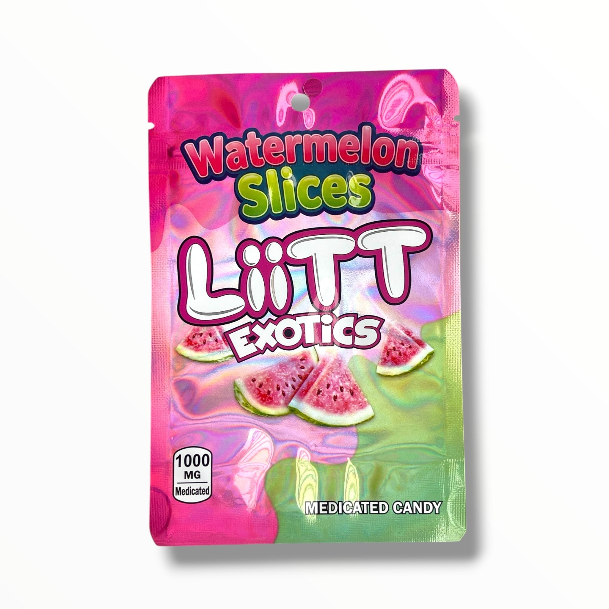 Liitt Exotics Watermelon Slices 3.5g Mylar Bag 1000MG (Packaging Only)