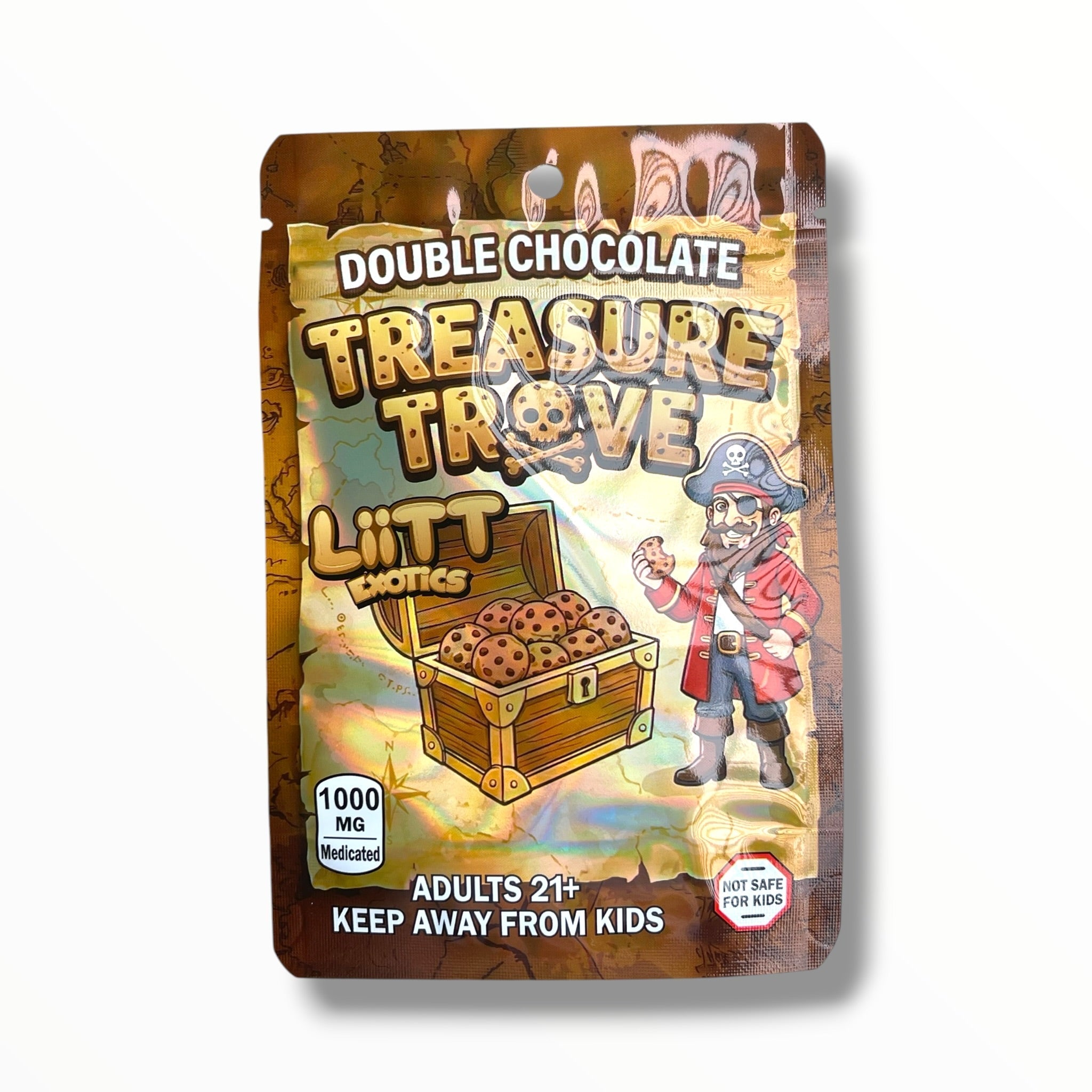 Liitt Treasure Trove Chocolate 3.5g Mylar Bag 1000MG (Packaging Only)