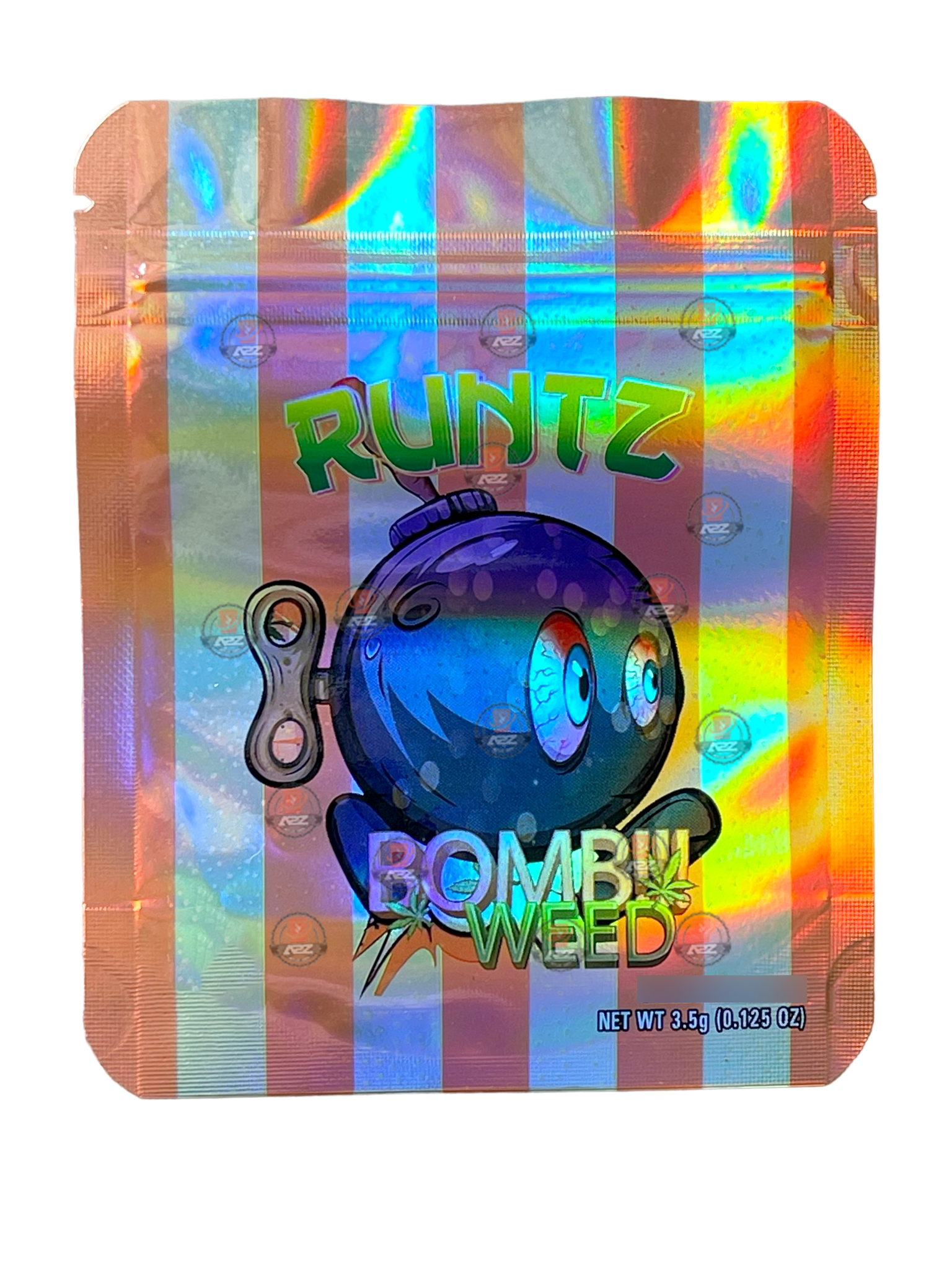 Bomb Weed 3.5g Mylar Bag Holographic