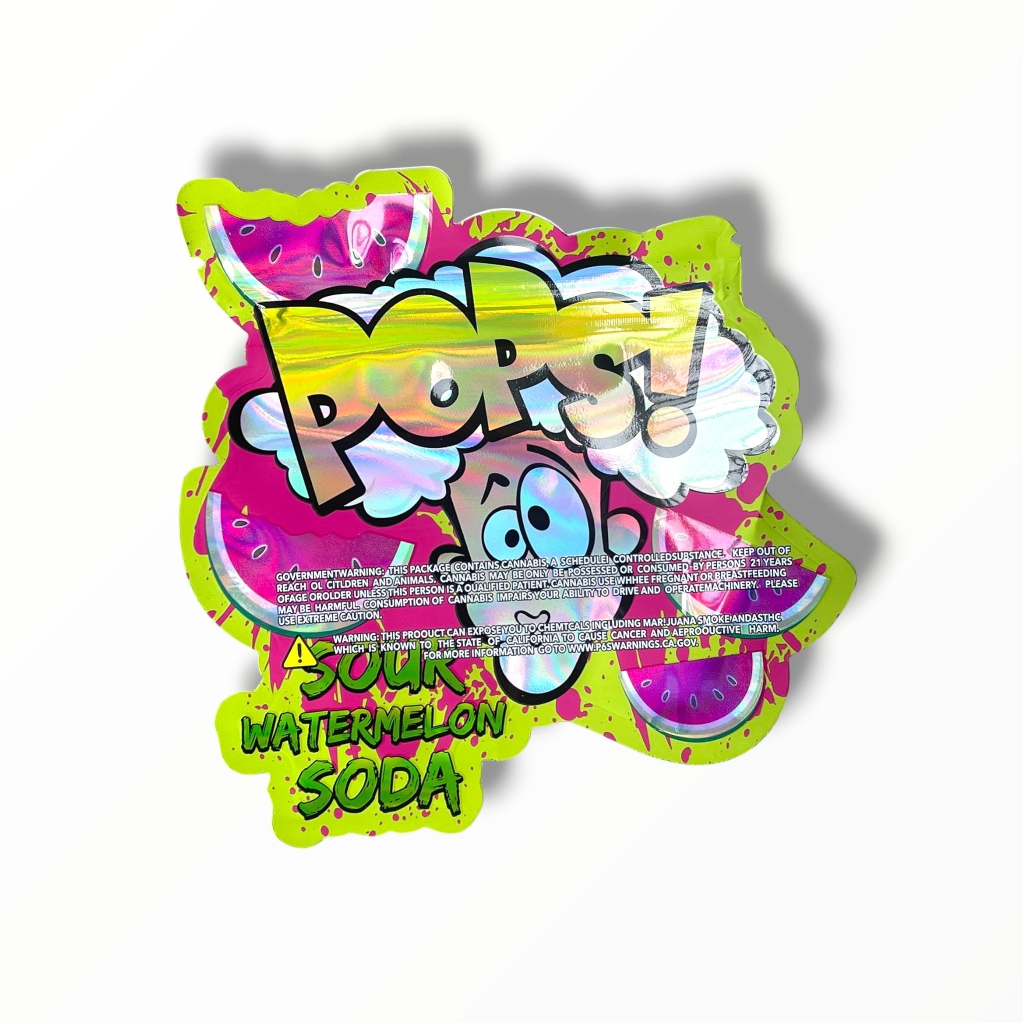 Pops Sour Watermelon Soda 3.5g shape bags