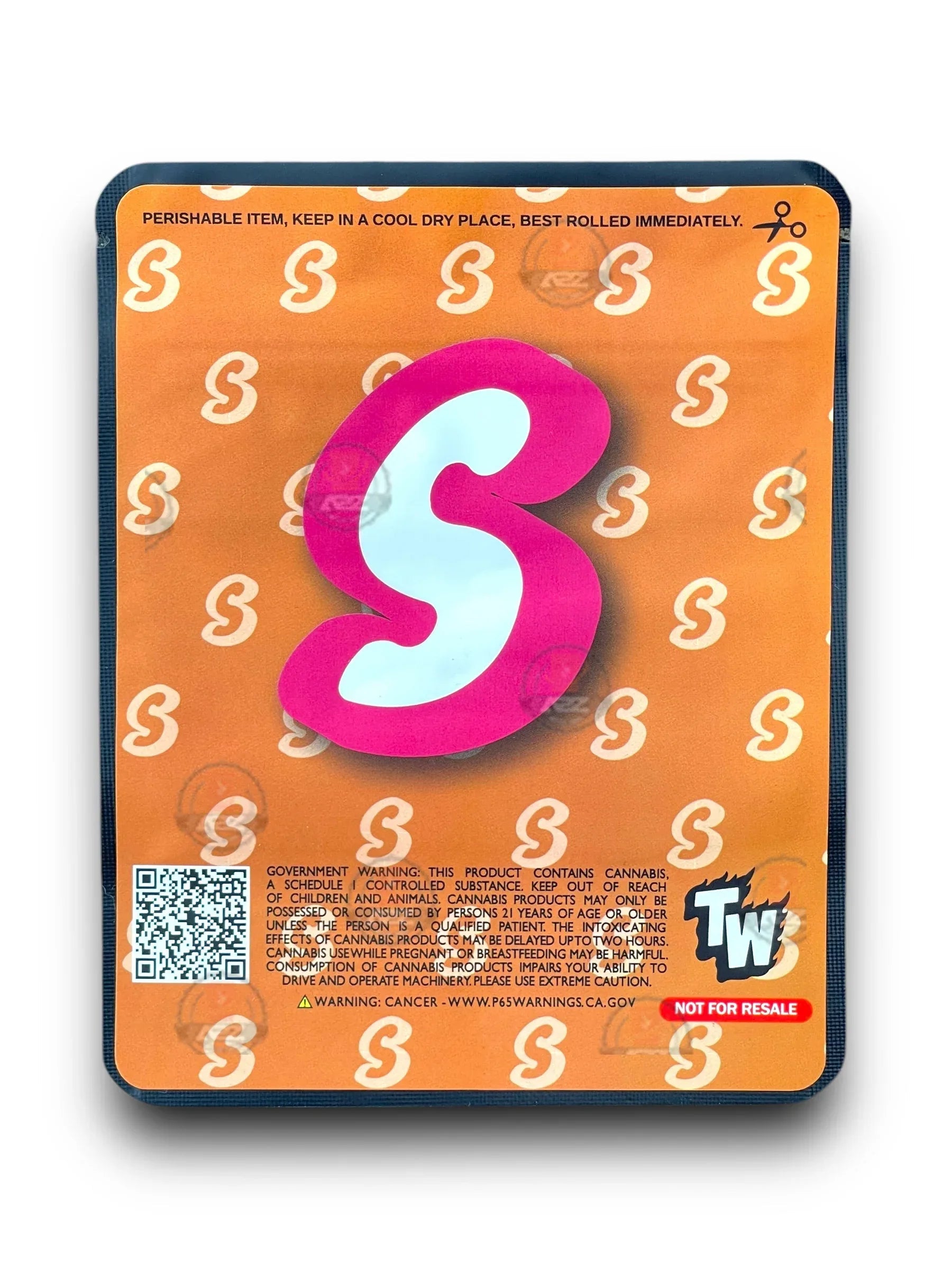 Sprinklez Tiramisu Brownie Pie 3.5G Mylar Bags -With stickers and label - Black Unicorn Hub