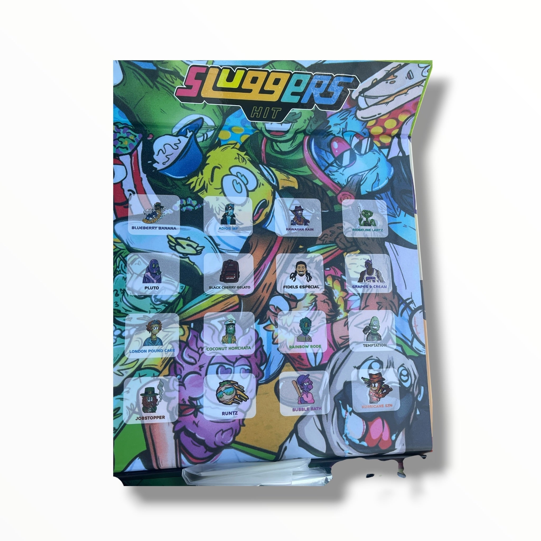 Sluggers Hit 16-1oz Jars in a box Mixed Strains Variety Pack- Empty packaging only