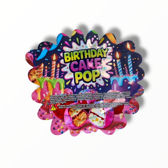 Birthday Cake Pop 3.5g shape bags