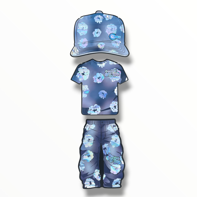 Tier 2 Gear Shifters 3 Piece Set Shape Mylar Bags – Cap, T-Shirt & Pants (3.5g) (Copy)