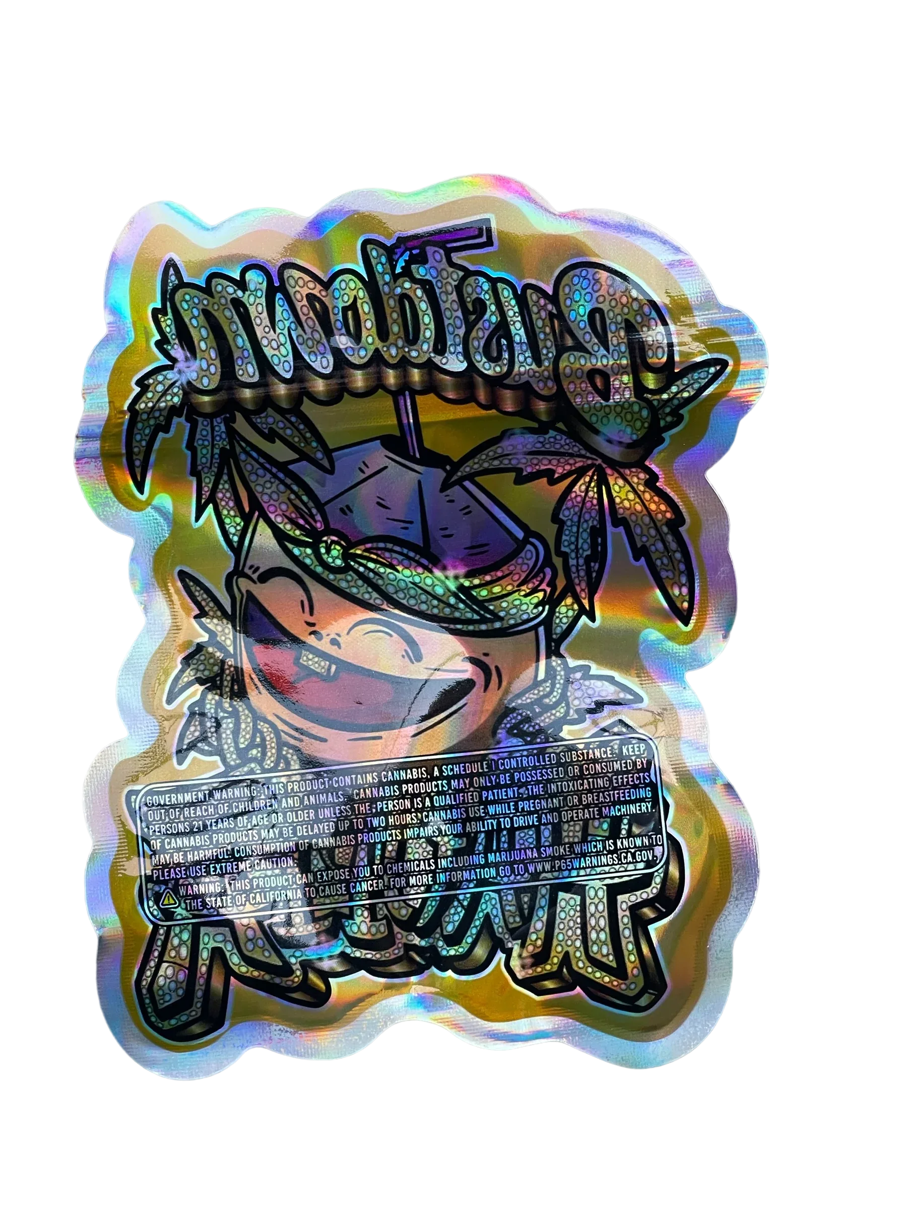 Haupia Bustdown 3.5g Mylar bag Holographic - Black Unicorn Hub