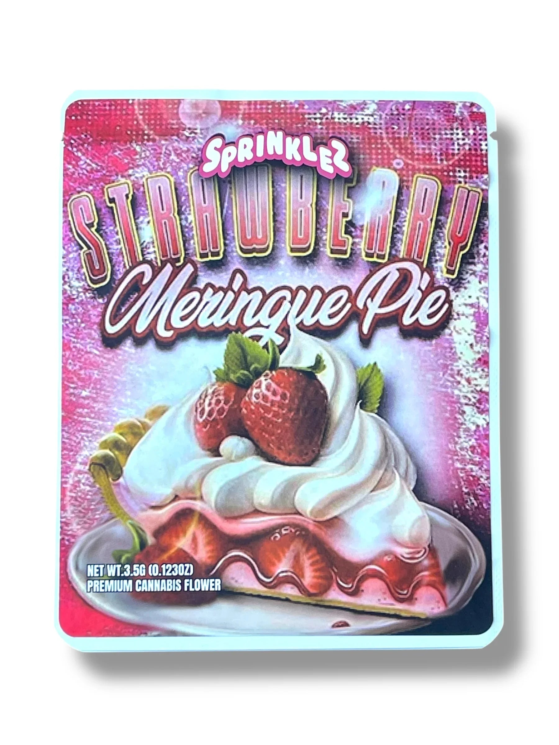 Sprinklez Strawberry Meringue Mylar Bags with Boxes 3.5g Box Packaging With stickers and label - Black Unicorn Hub