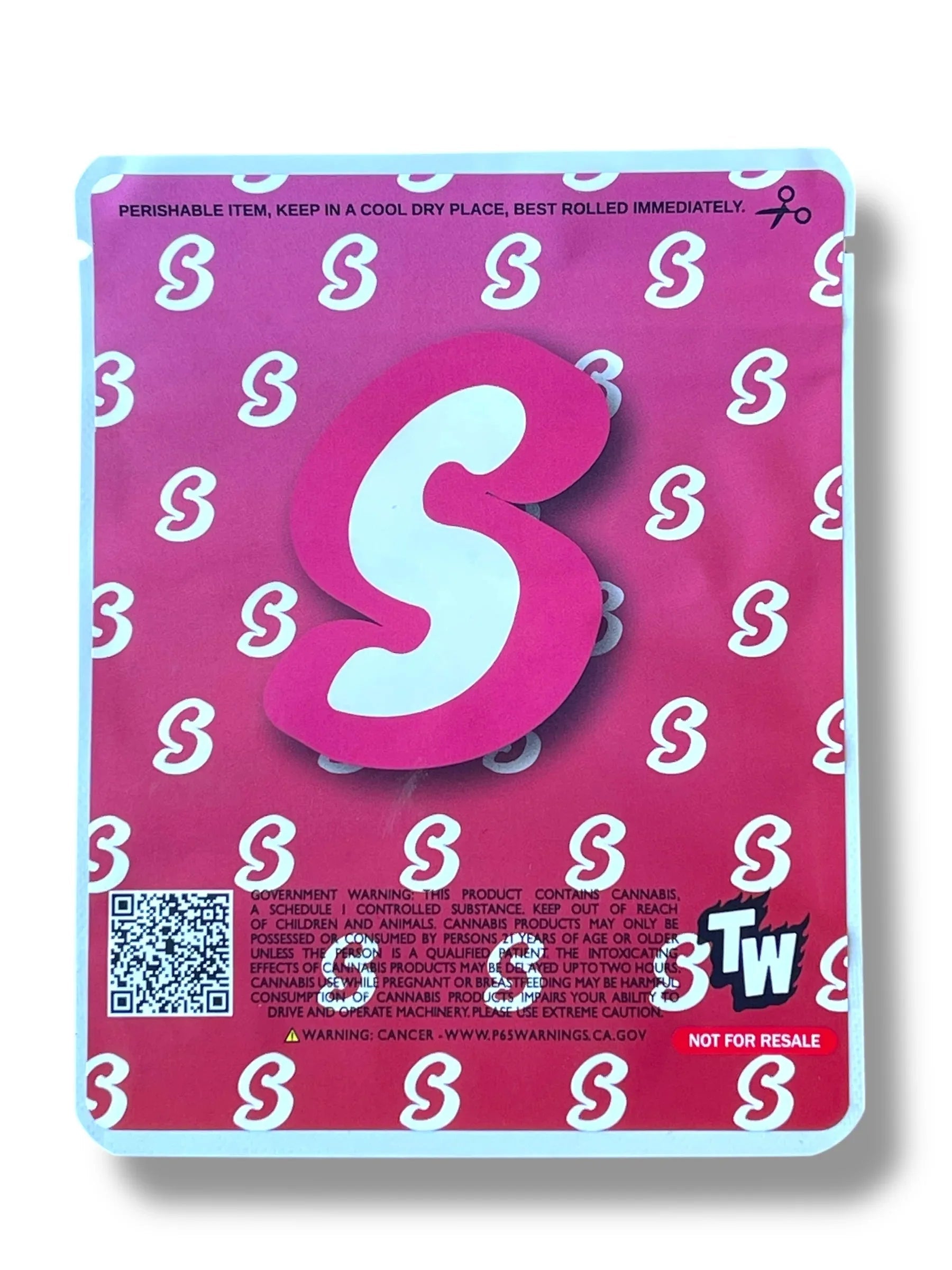 Sprinklez Strawberry Meringue Mylar Bags with Boxes 3.5g Box Packaging With stickers and label - Black Unicorn Hub