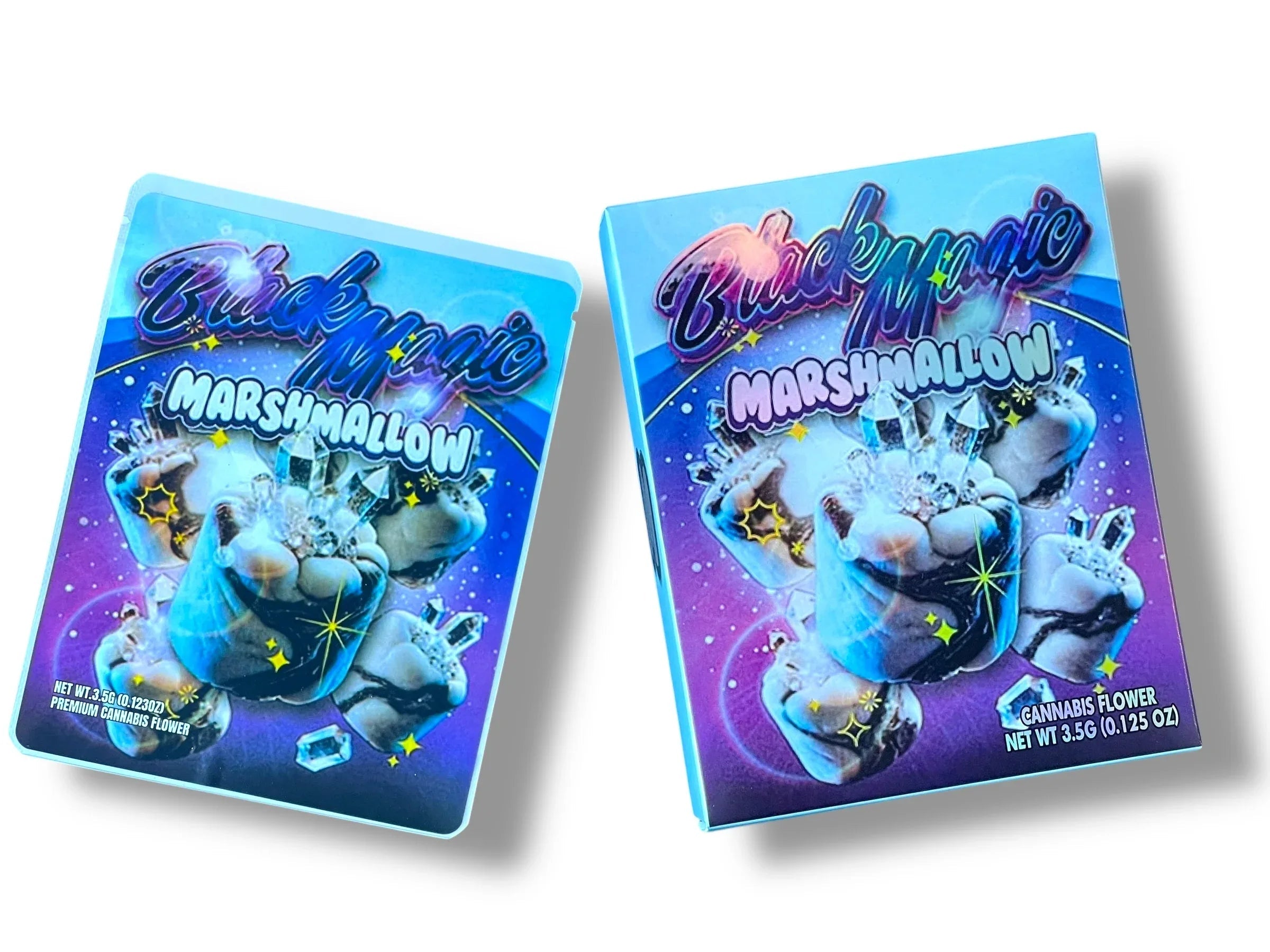 Sprinklez Black Magic Marshmallow Mylar Bags with Boxes 3.5g Box Packaging With stickers and label - Black Unicorn Hub