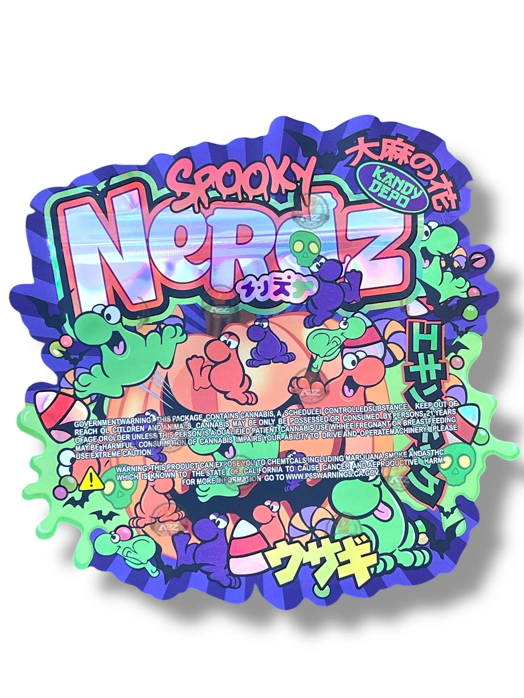 Kandy Depo Spooky Mylar Bag 3.5g shape bag - Black Unicorn Hub
