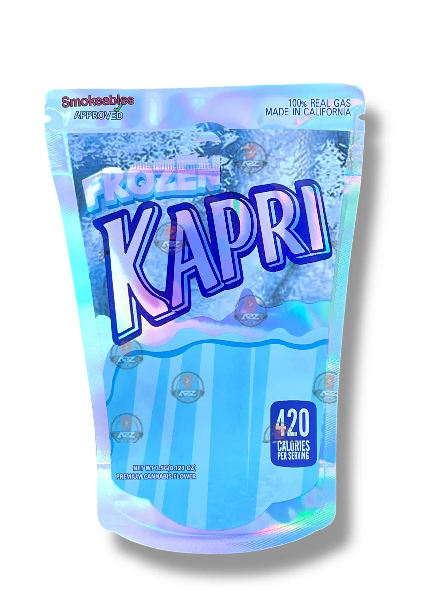 Kapri Frozen Mylar Bag 3.5g shape bag - Black Unicorn Hub