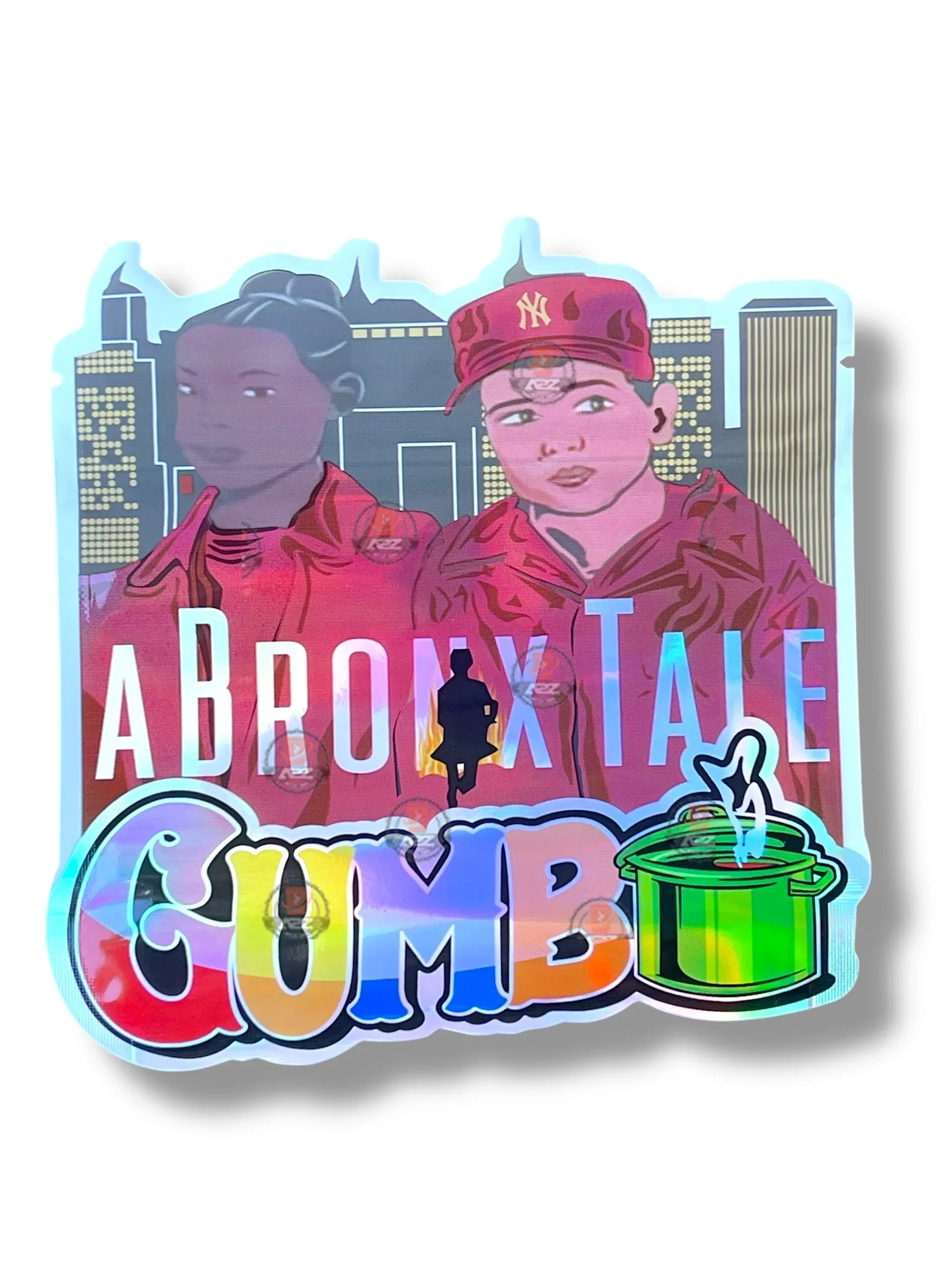 A Bronx Tale Gumbo Mylar Bag 3.5g shape bag - Black Unicorn Hub