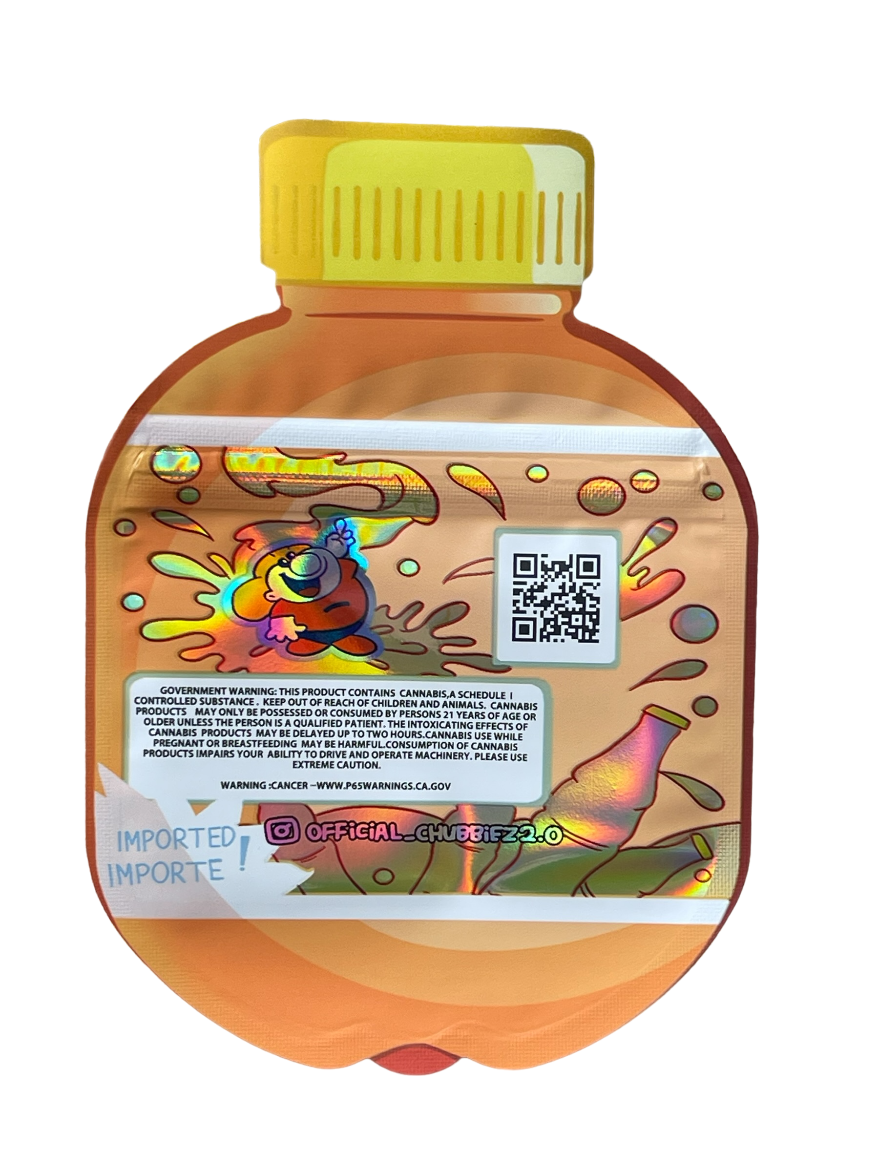 Vanilla Cream Chubbiez Cut Out Mylar Bags 3.5g Die cut