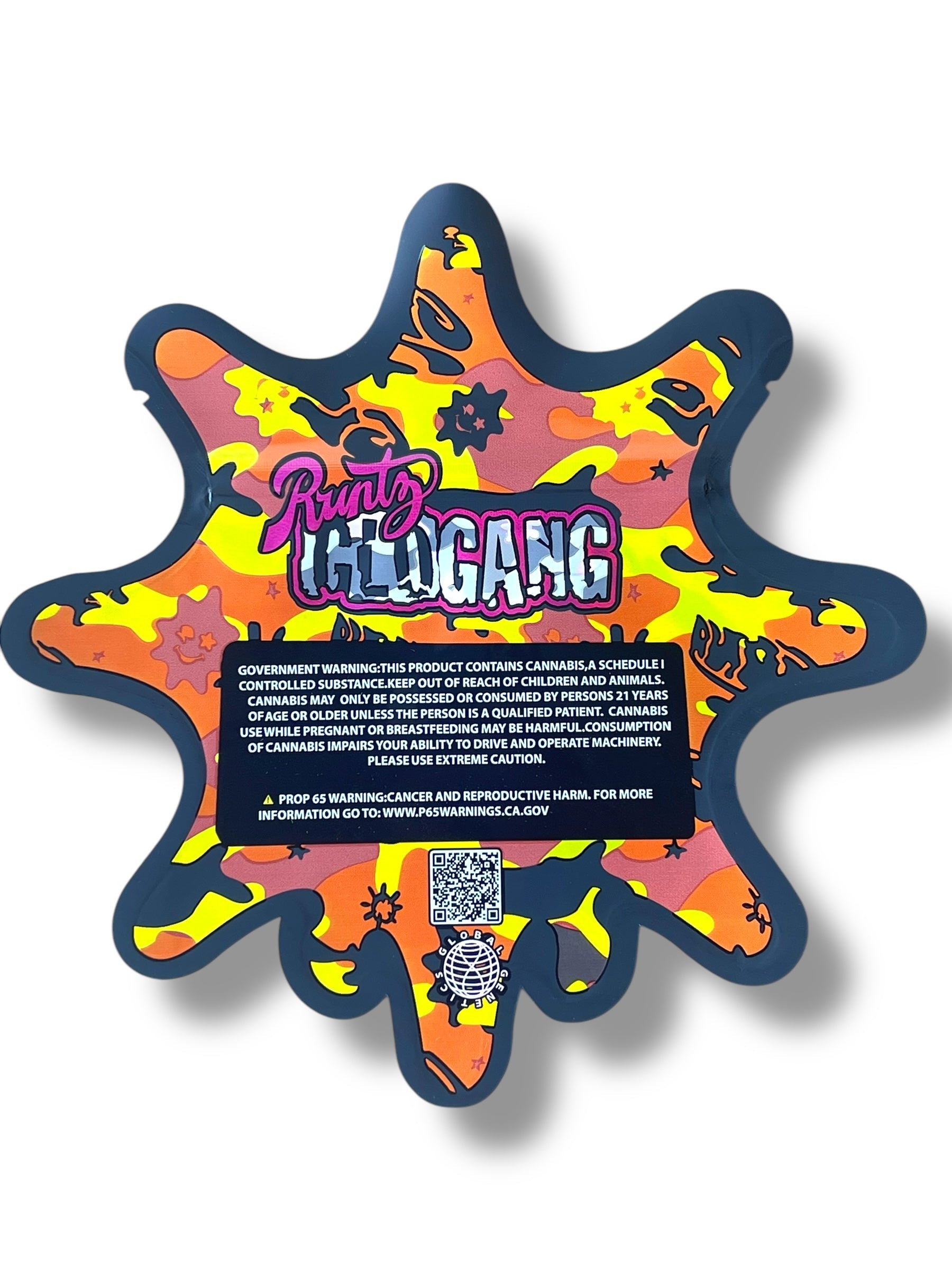 Glow Gang Mylar Bag 3.5g shape bag